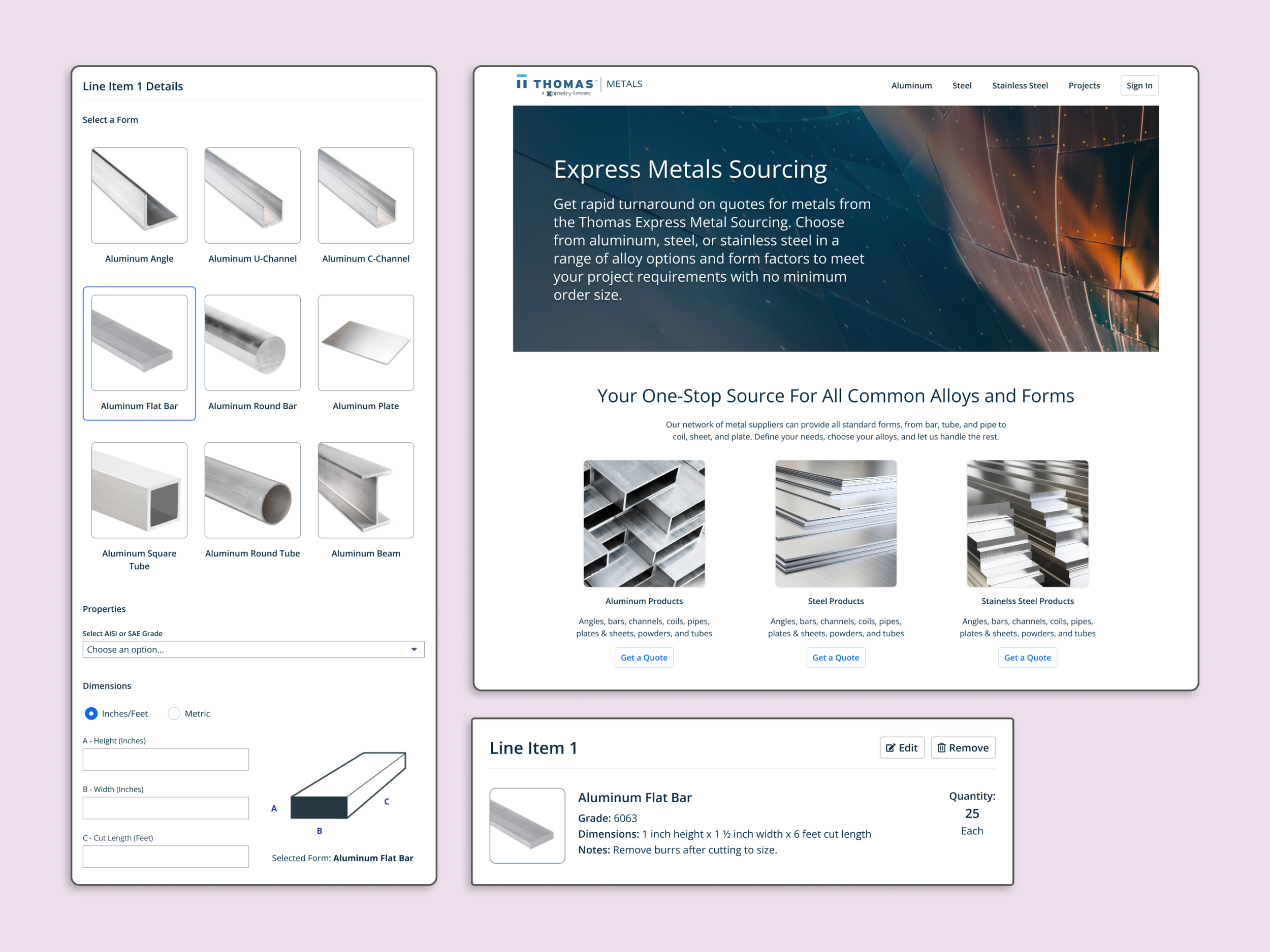 B2B Metals Sourcing Site