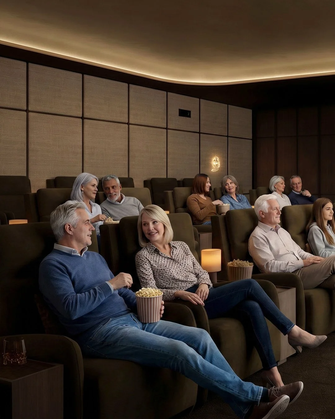 Settle in. The show's about to start. 

You don&rsquo;t need to wait for a rainy day to enjoy the Cinema at The Pitau.  It has been designed as a natural extension of your home, an intimate, beautifully appointed room that makes staying in feel like 