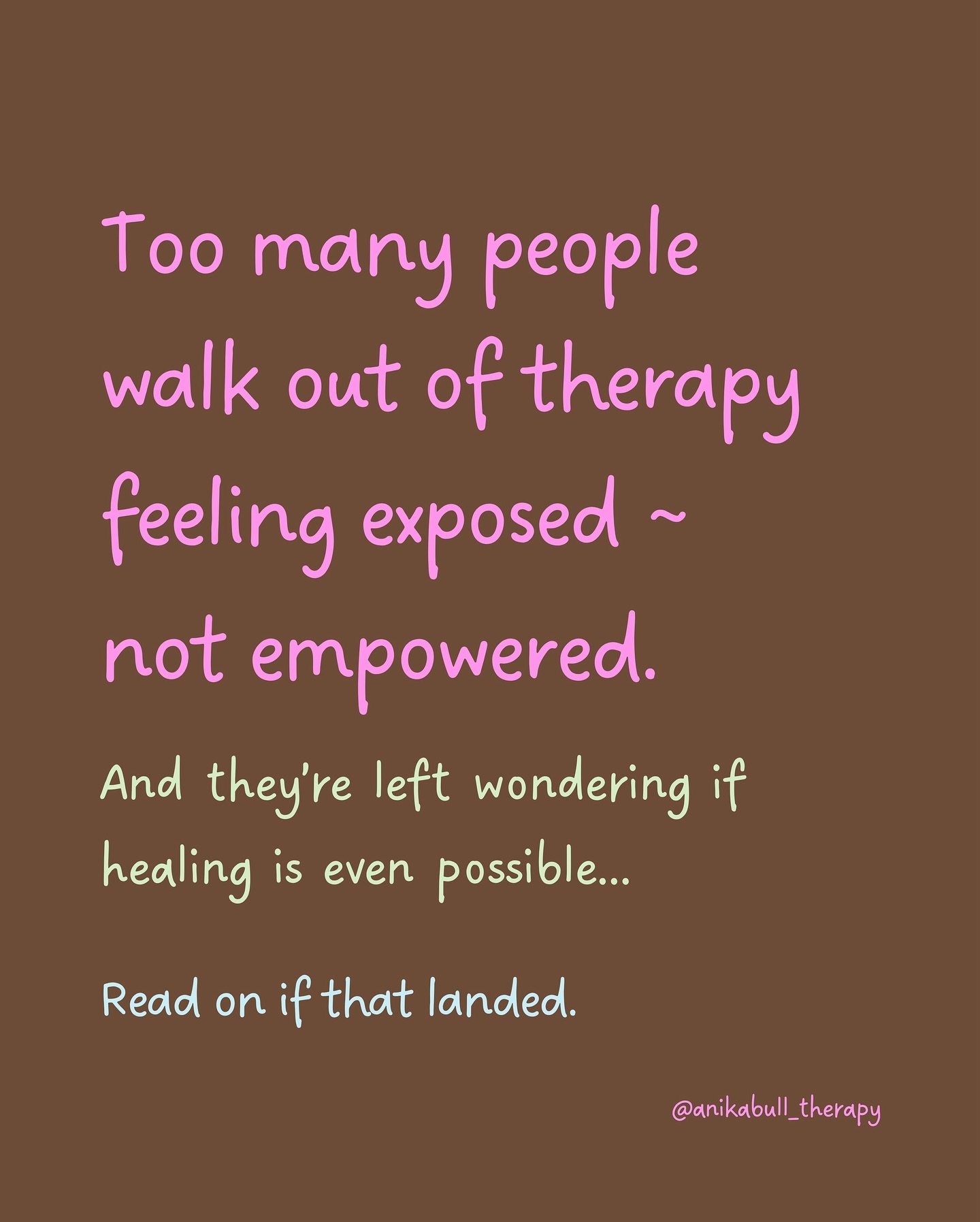 I&rsquo;ve had this same conversation six times in the last two weeks, with clients, with friends. And every time, it breaks my heart.

They opened up. They shared the hardest parts of their stories. But they walked away feeling more exposed than sup