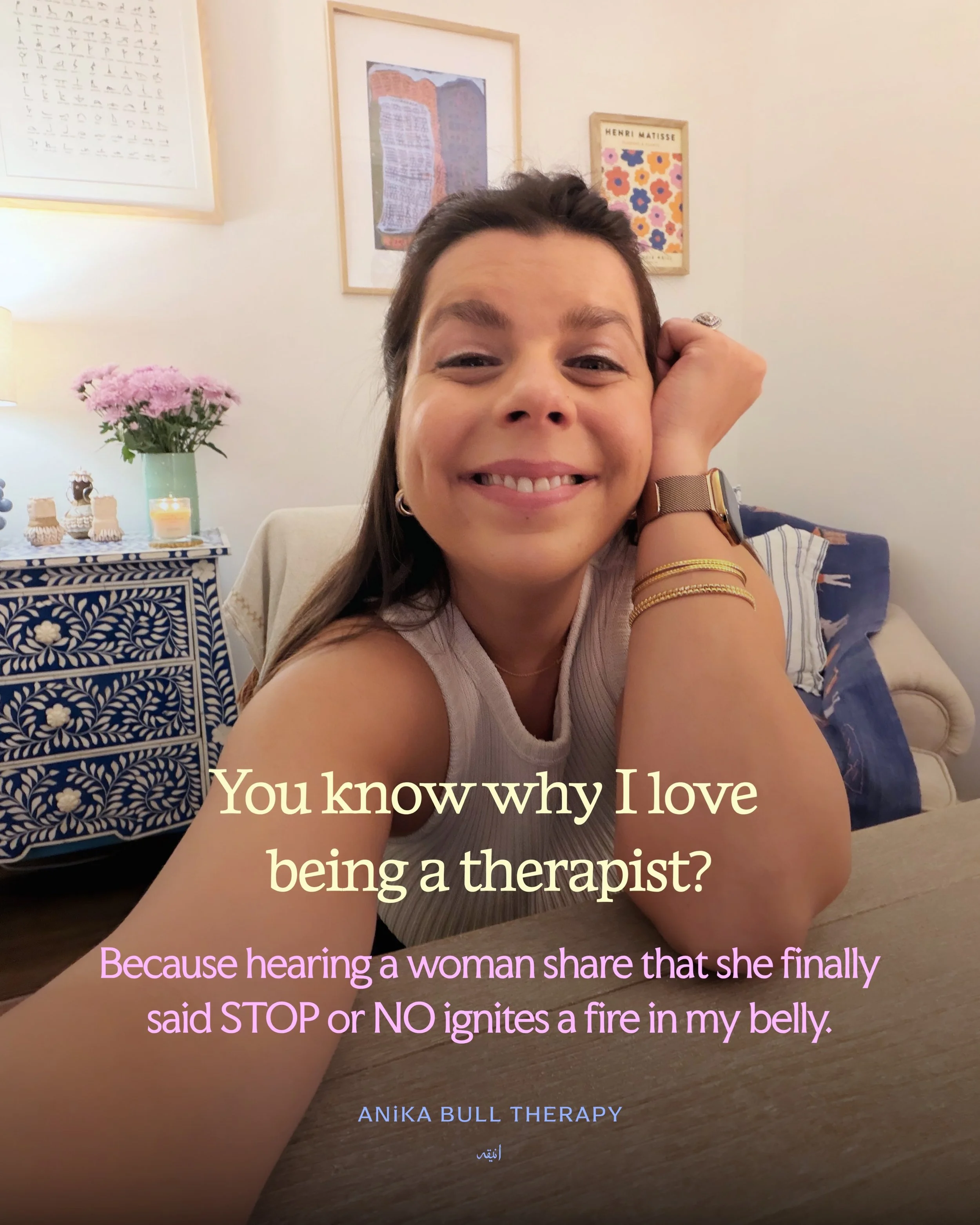 You know why I love being a therapist? Because, in my opinion, it is the best job in the world.

Watching people reconnect with themselves and couples find their way back to each other is such a beautiful privilege to witness on the regular 🥹

Yesss