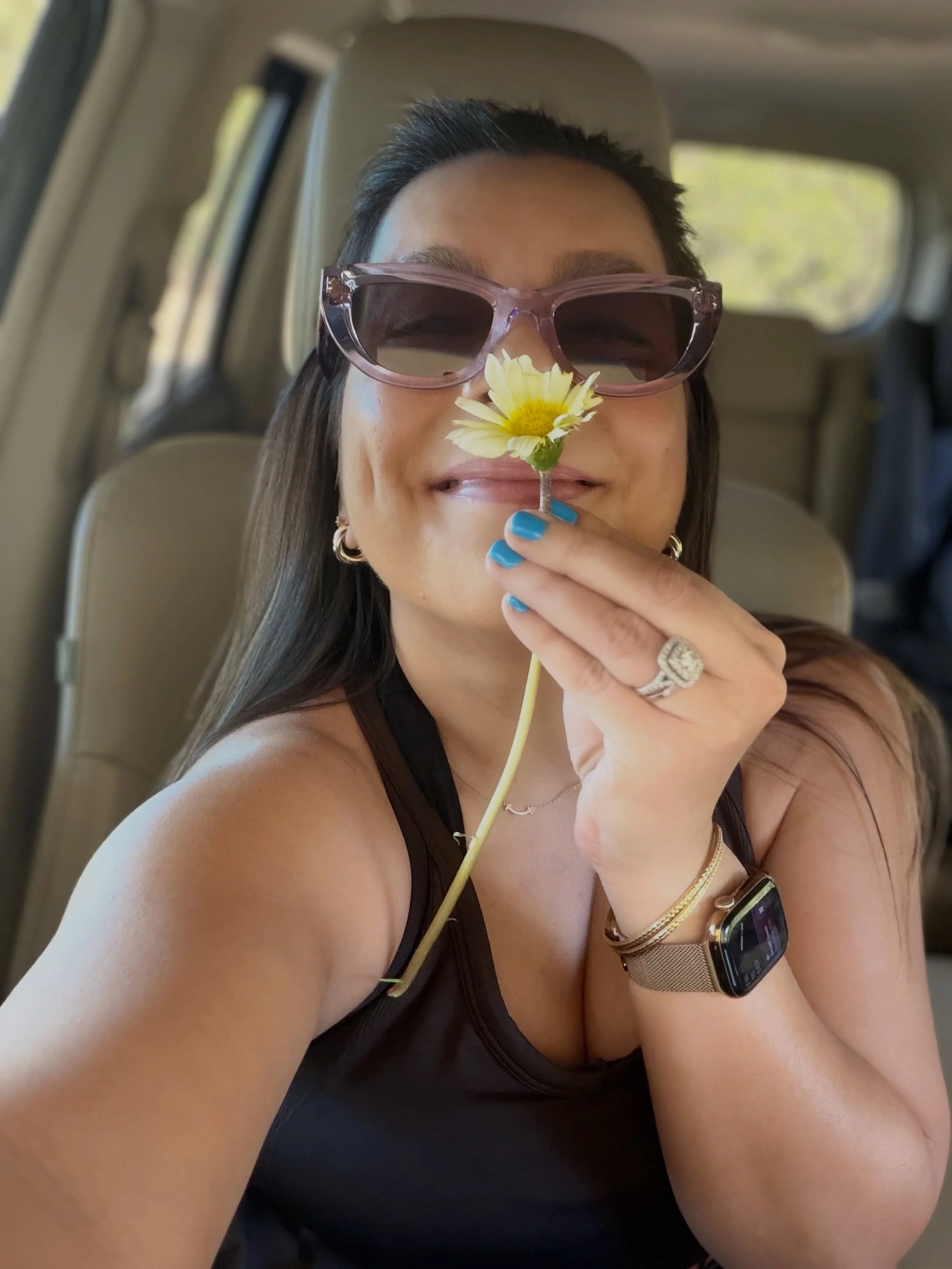 With LOVE 🫶🏽 If you learnt to talk to yourself with criticism, self-compassion can initially feel like letting yourself off the hook. It isn&rsquo;t.

On another note, my son picked me this flower at school drop off yesterday 🥹 which to me felt li