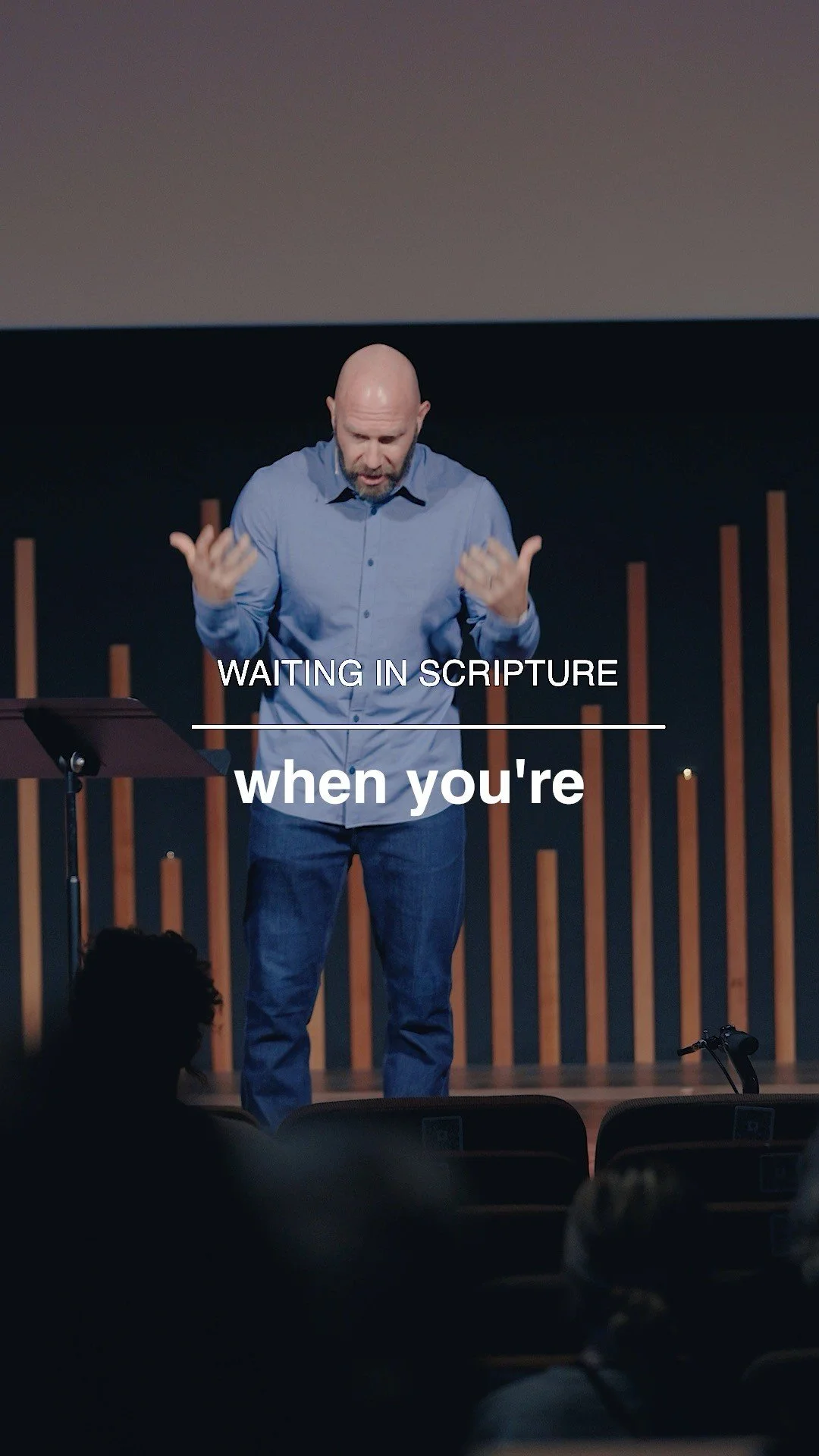 Don't waste the waiting. Let Scripture interpret your life, not your life interpret Scripture.