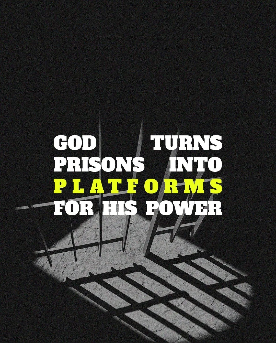 God turns prisons into platforms for his power.

We see the focus of the faithful. �We see that Peter and John, they just keep looking for opportunities to tell people about the new life that they have in Jesus.