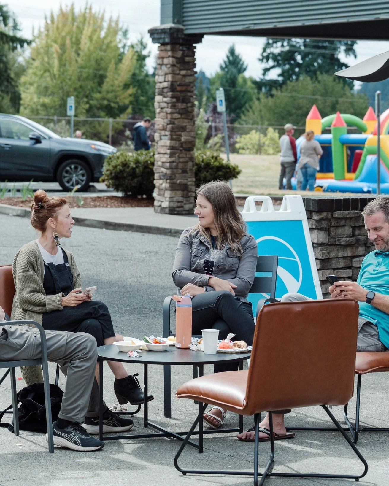 Community is here.  All ages, all backgrounds, let nothing prohibit you from hearing the Good News of Jesus.