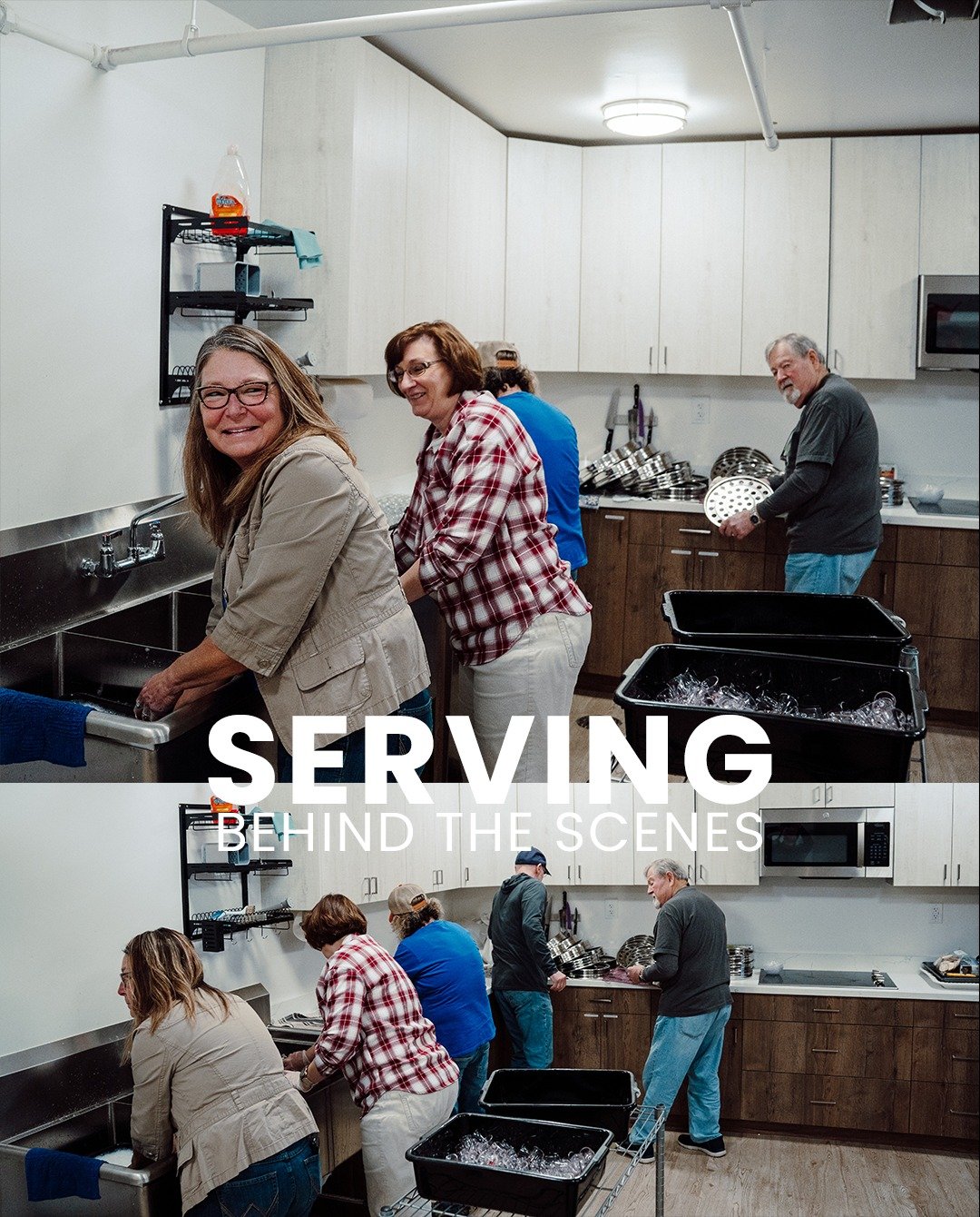 Did you know there are people who serve behind the scenes each week, both setting up communion and washing the glasses?  Faithfully serving, together in community. 

Want to serve?
