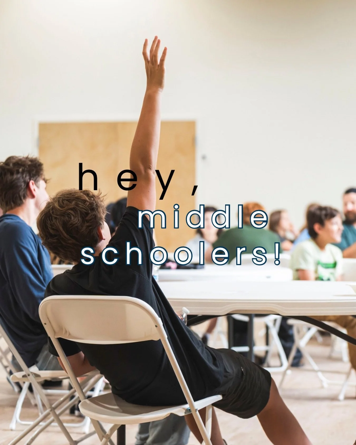 And more specifically, parents of middle schoolers! 
An important change coming up: starting on October 7th, our mid-week middle school meetings will be moving from Thursday nights to Wednesday nights.
We&rsquo;ll keep reminding you as we get closer!