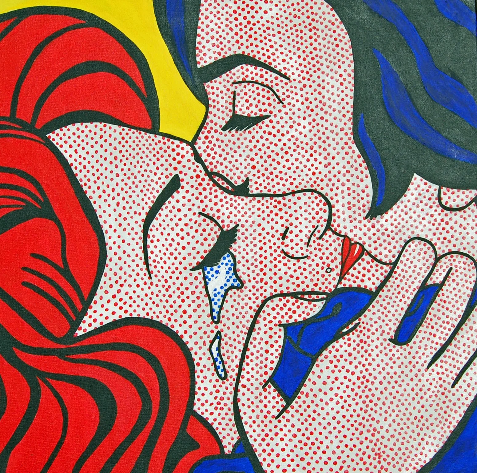 I Want to be a Lichtenstein IV, 24"x24", acrylic on canvas