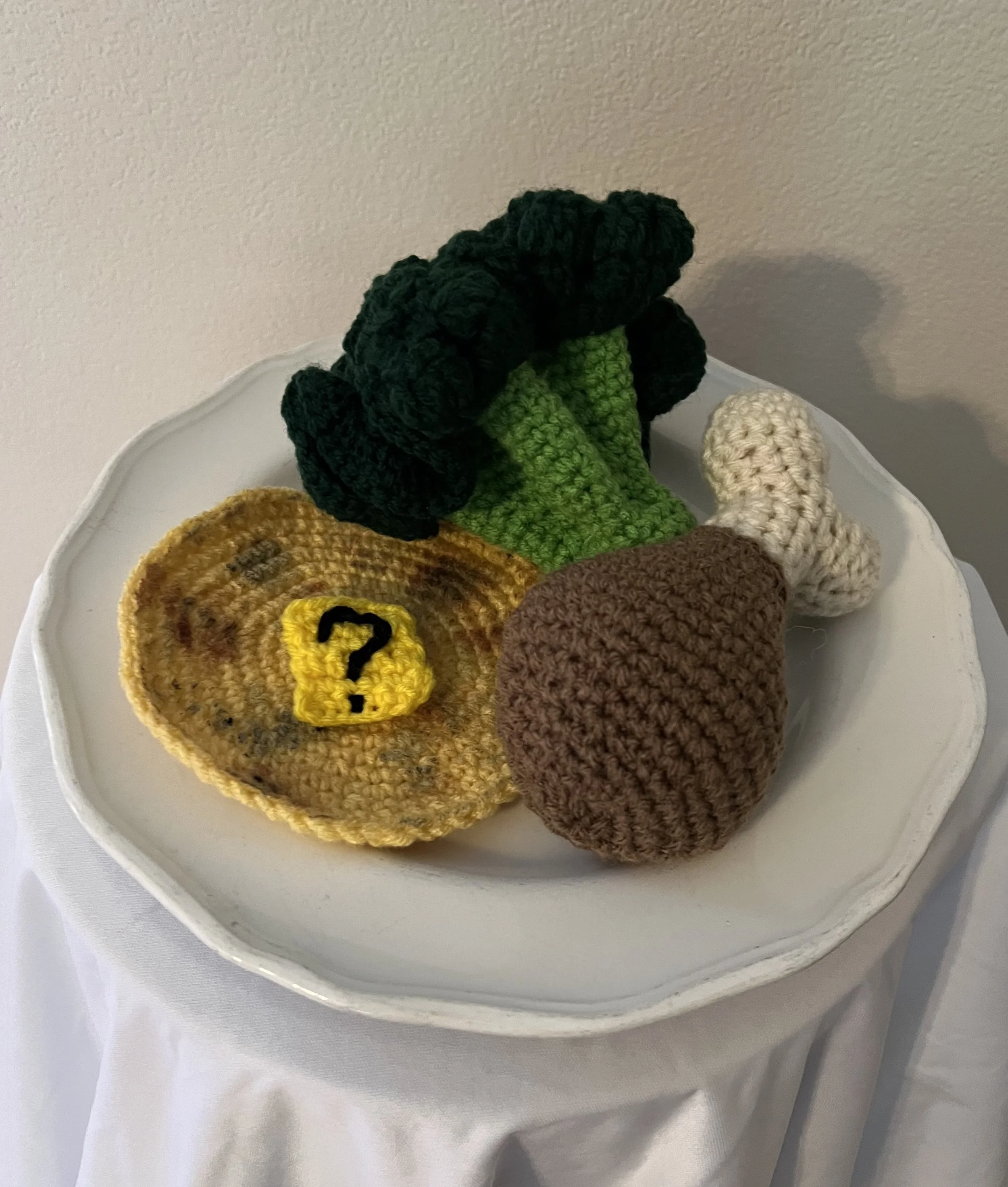 All American Rations: One Piece of Broccoli, One Piece of Chicken, One Corn Tortilla and One "Other Item"