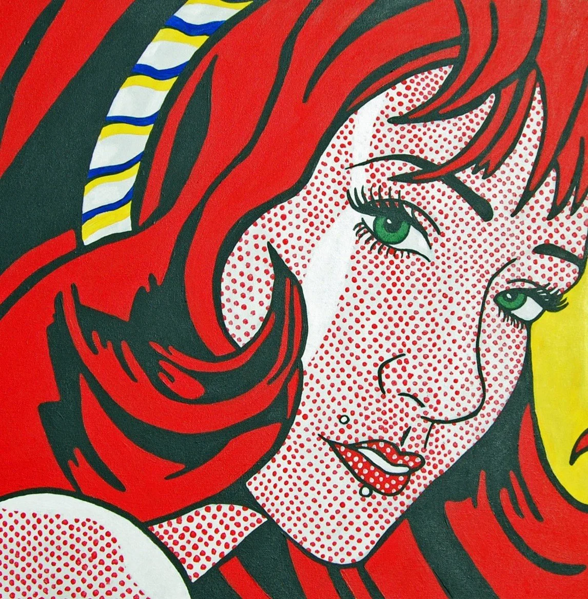 I Want to be a Lichtenstein III, 24"x24", acrylic on canvas