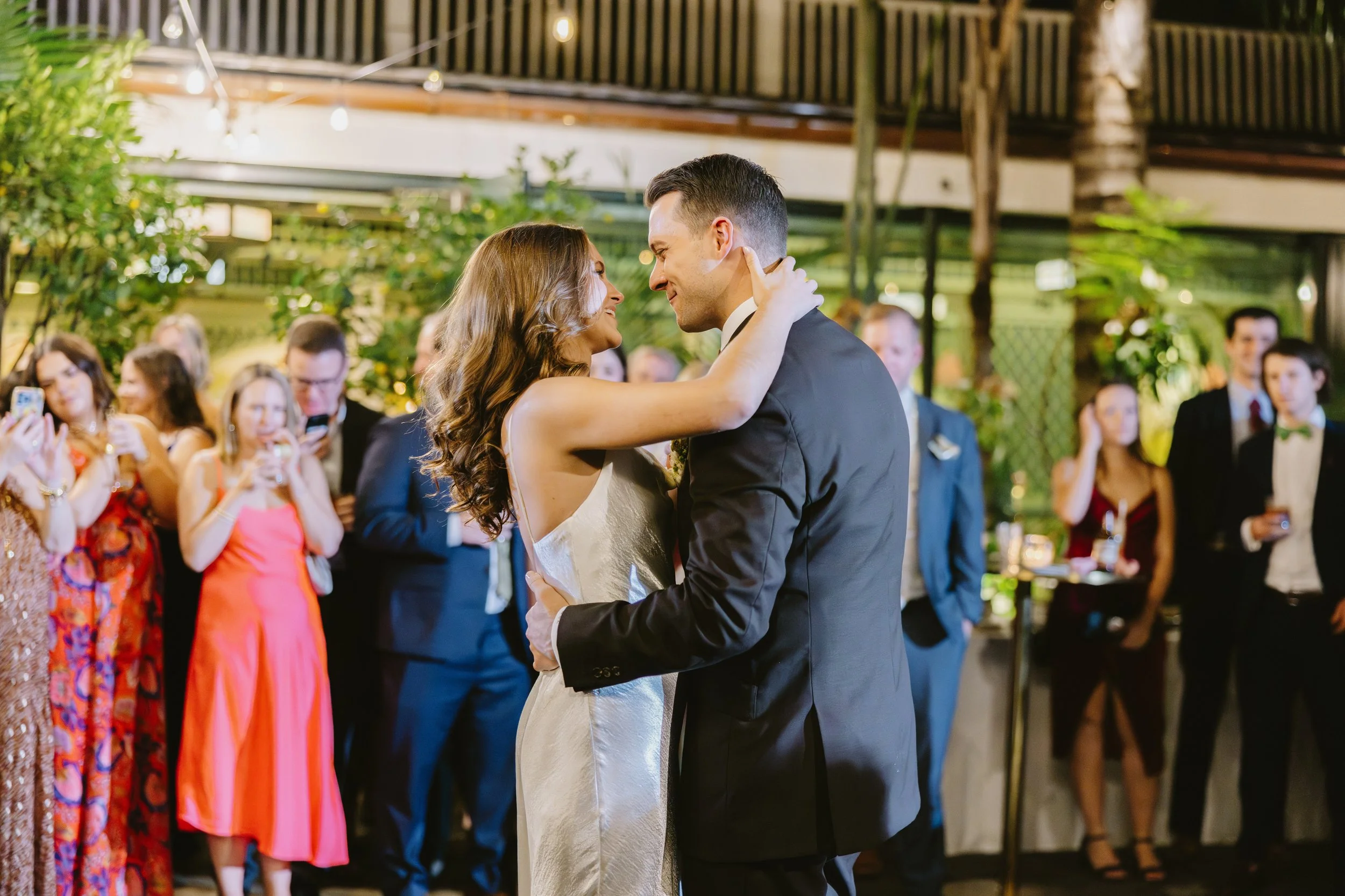 Bride and Groom during their first dance