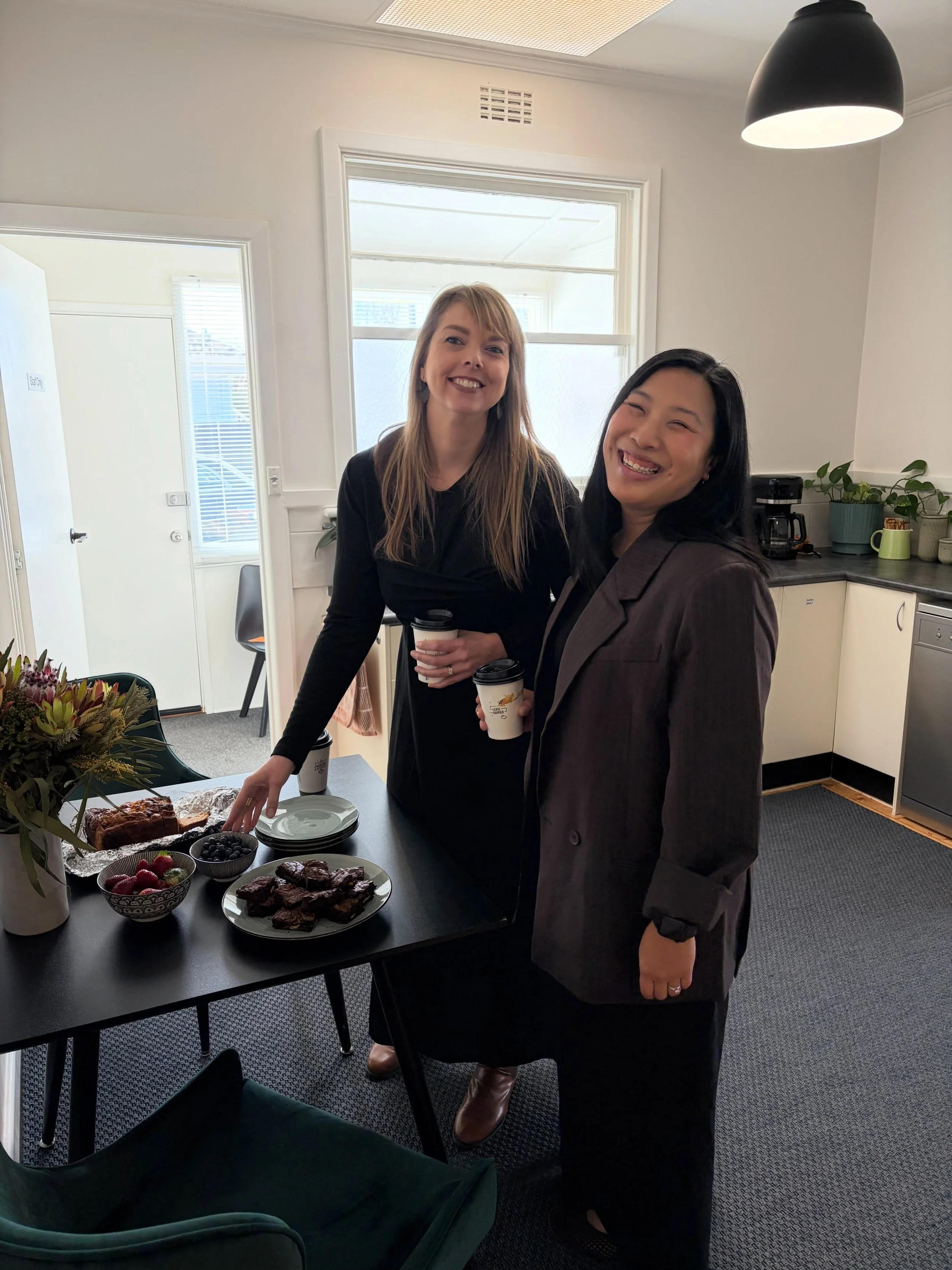 We&rsquo;re so excited to introduce some of the wonderful new clinicians joining the Nurture Geelong team! 
Today, we had the chance to come together for headshots, connection and conversations about the future direction of Nurture Geelong. It was su