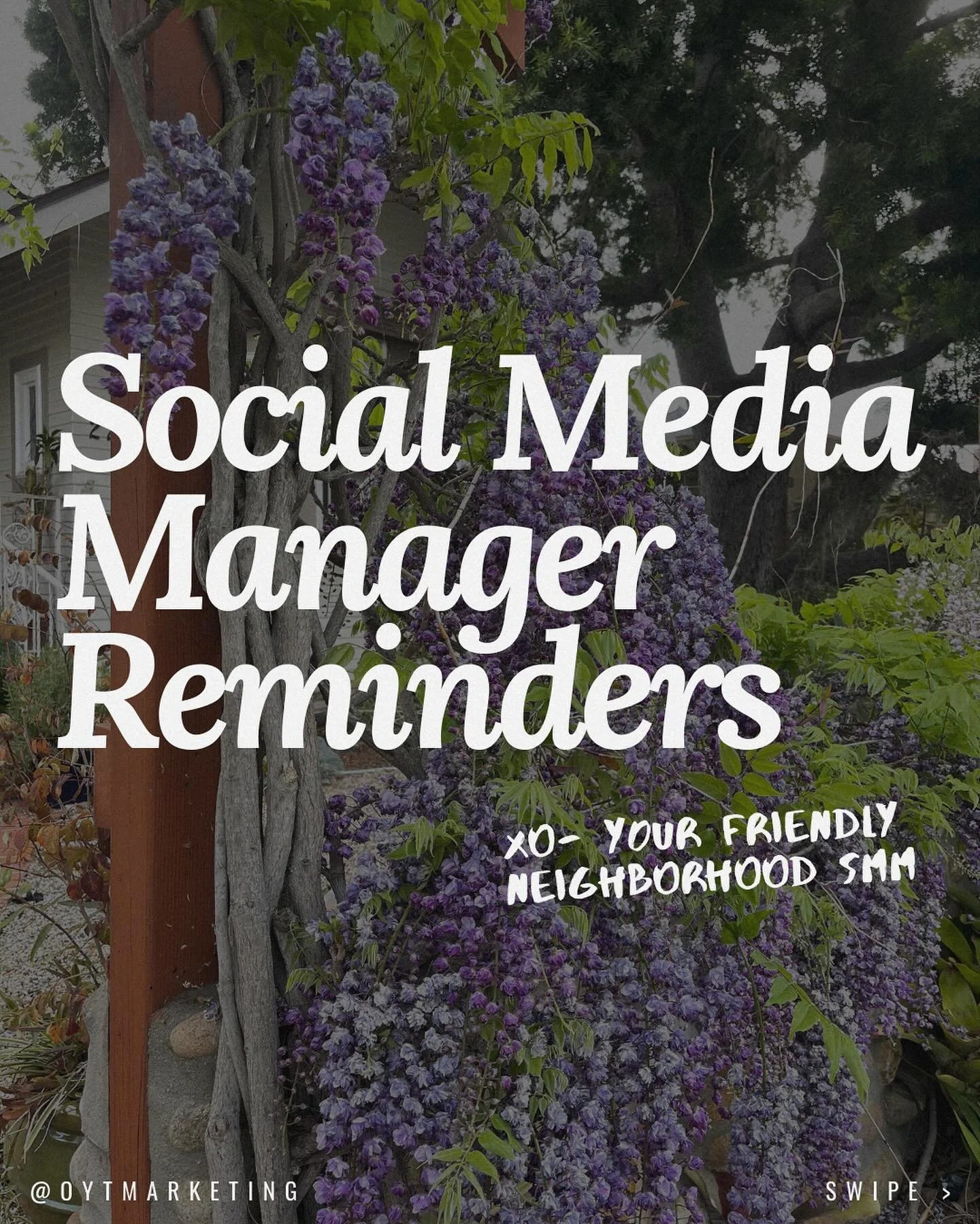 End of week reminders from your friendly neighborhood social media manager💃🏼🫶

#socialmediamarketing #socialmediamanager #socialmediatips #communitydevelopment #contentcreation #creativemarketingagency