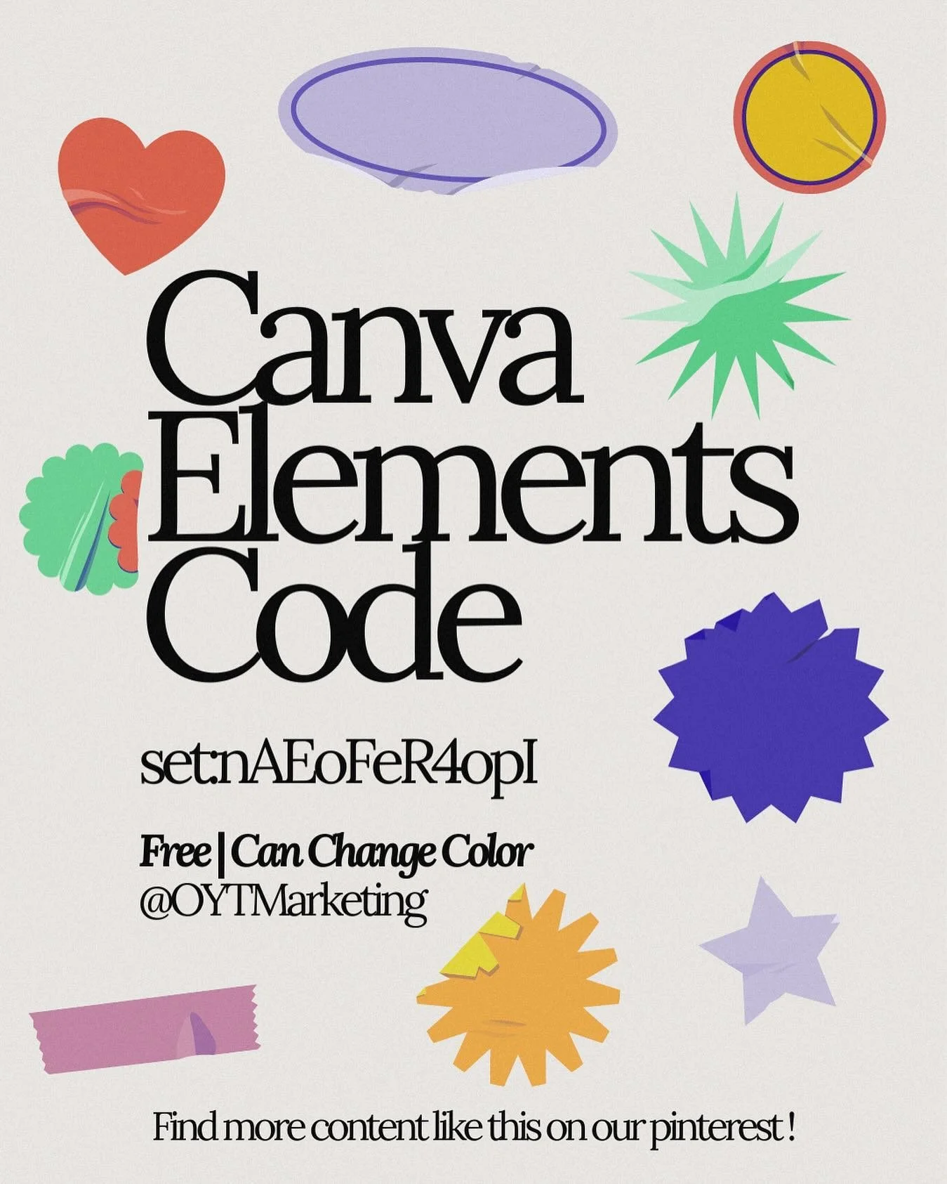 We&rsquo;re loving the mixed media look right now for our clients, and these realistic sticker/tape graphics are a fave! 💌🌟

🪄Canva Code: set:AEoFeR4opl

Find more content like this on our Pinterest!🫶

#canvacreator #canvacodes #pinterest #pinter