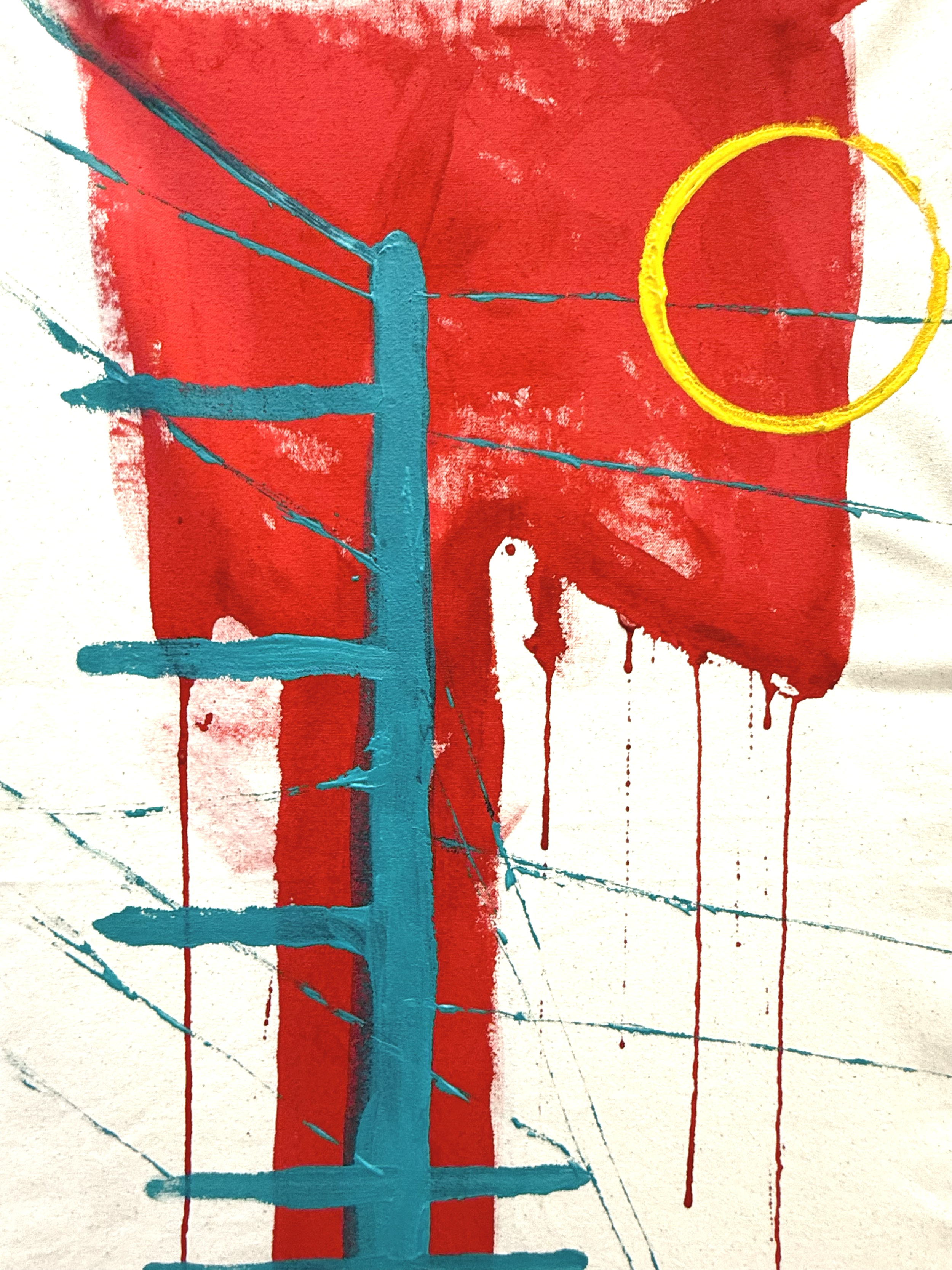 Powerline Closeup. Acrylic on Canvas