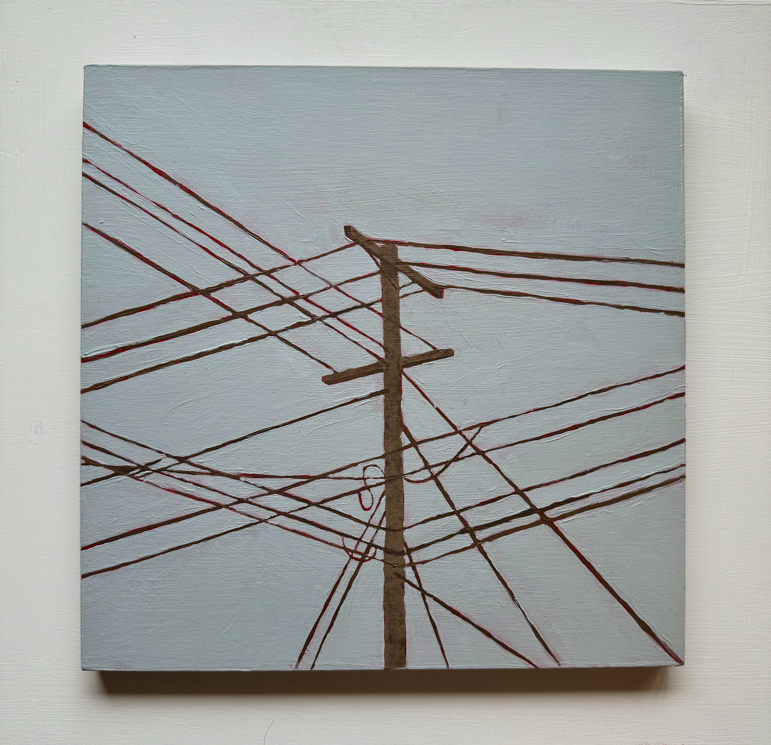 Seep. Acrylic on Wood. 12"x12"