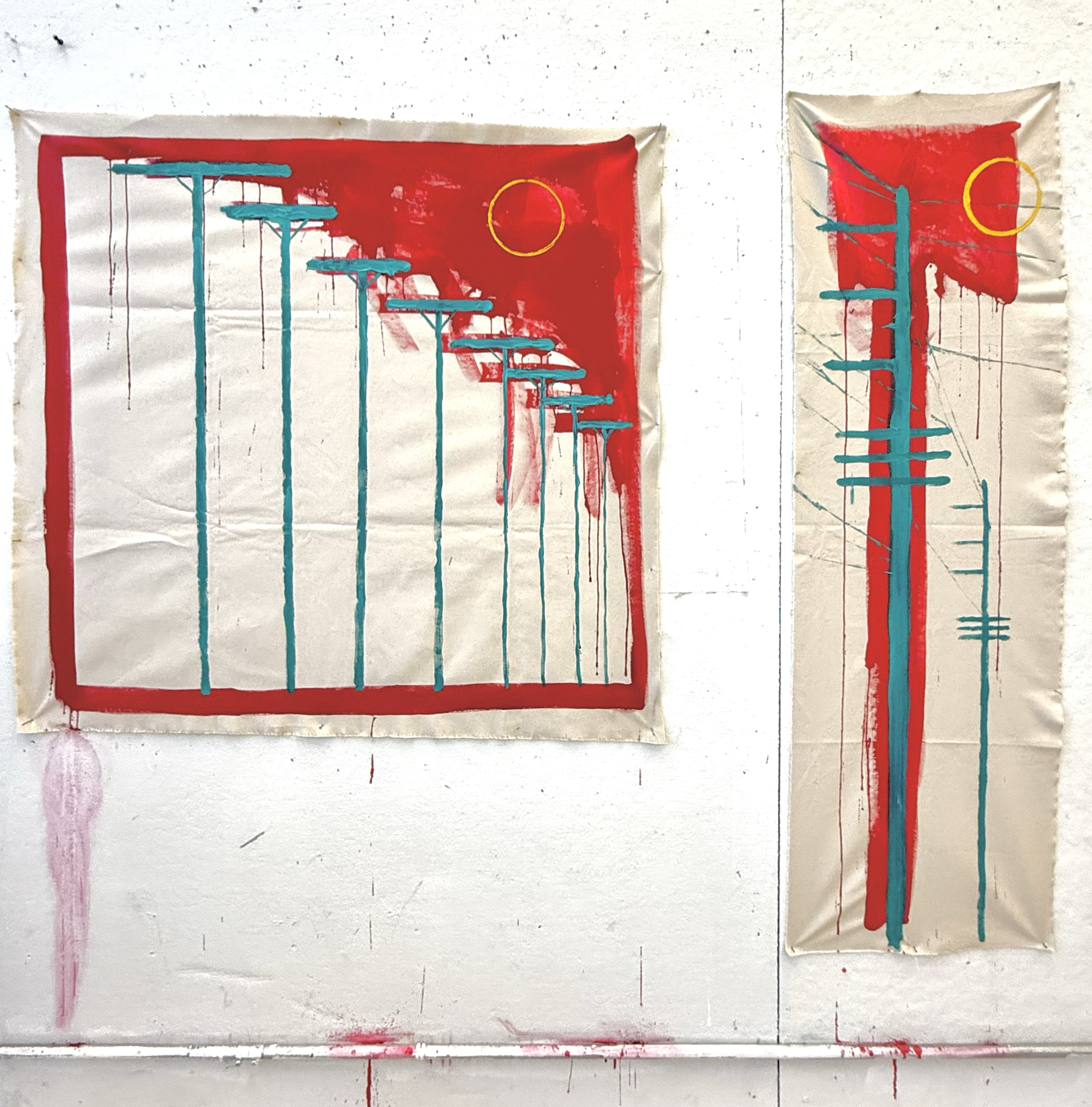 Grand Rapids, OH. Acrylic on Raw Canvas