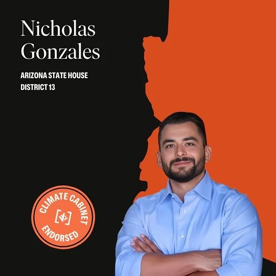 Honored to be endorsed by Climate Cabinet! 

With their support, we are committed to advancing clean energy, protecting Arizona&rsquo;s environment, and building a sustainable future for generations to come. 

#LD13 #ClimateAction #SustainableFuture 