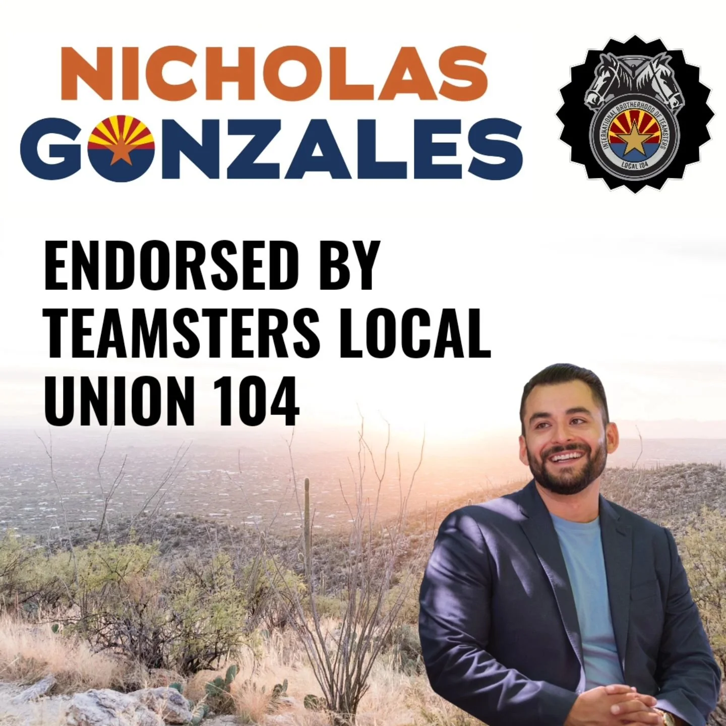 So grateful for the endorsement from the Teamsters Local Union No. 104! I am proud to stand alongside the Teamsters in our shared mission to fight for fair labor practices and the protection of workers&rsquo; rights.

#LD13 #vote #gotv