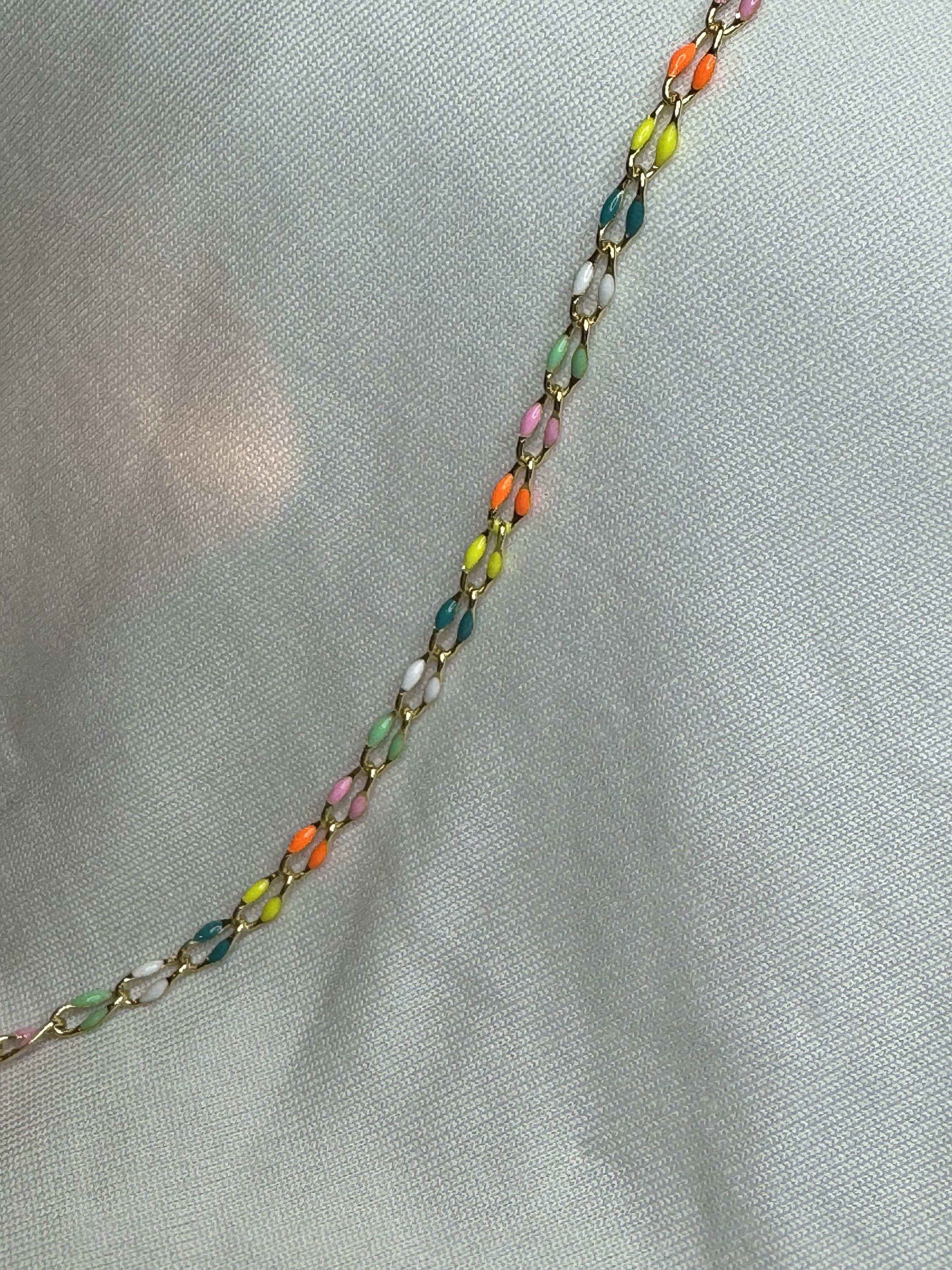 Gold Multi Color Enamel 