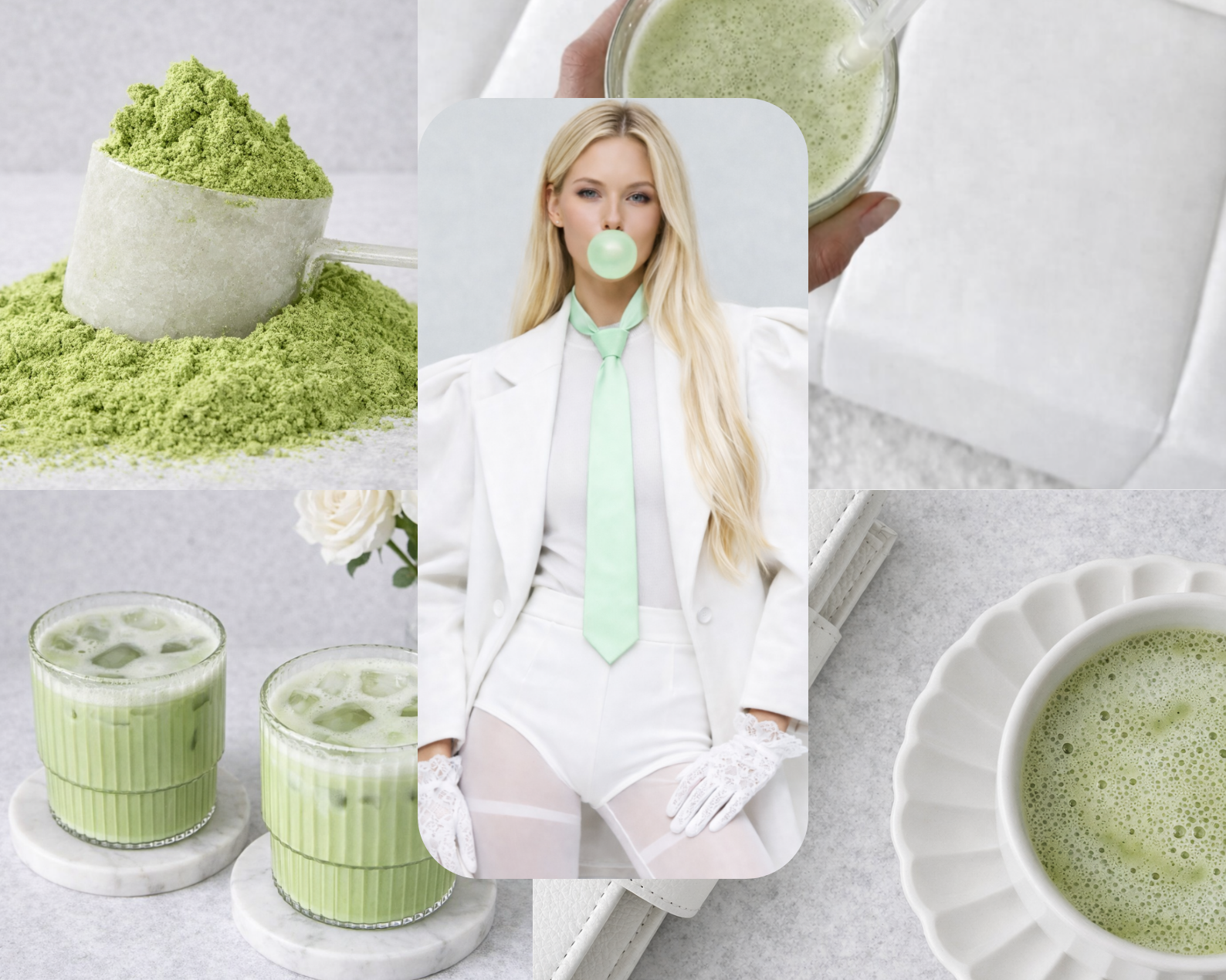 30 AI AESTHETIC SOFT MATCHA LIFESTYLE VIBES STOCK IMAGE COLLECTION
