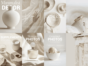 10 AESTHETIC FEMININE CHIC LIFESTYLE STOCK IMAGE COLLECTION — AI