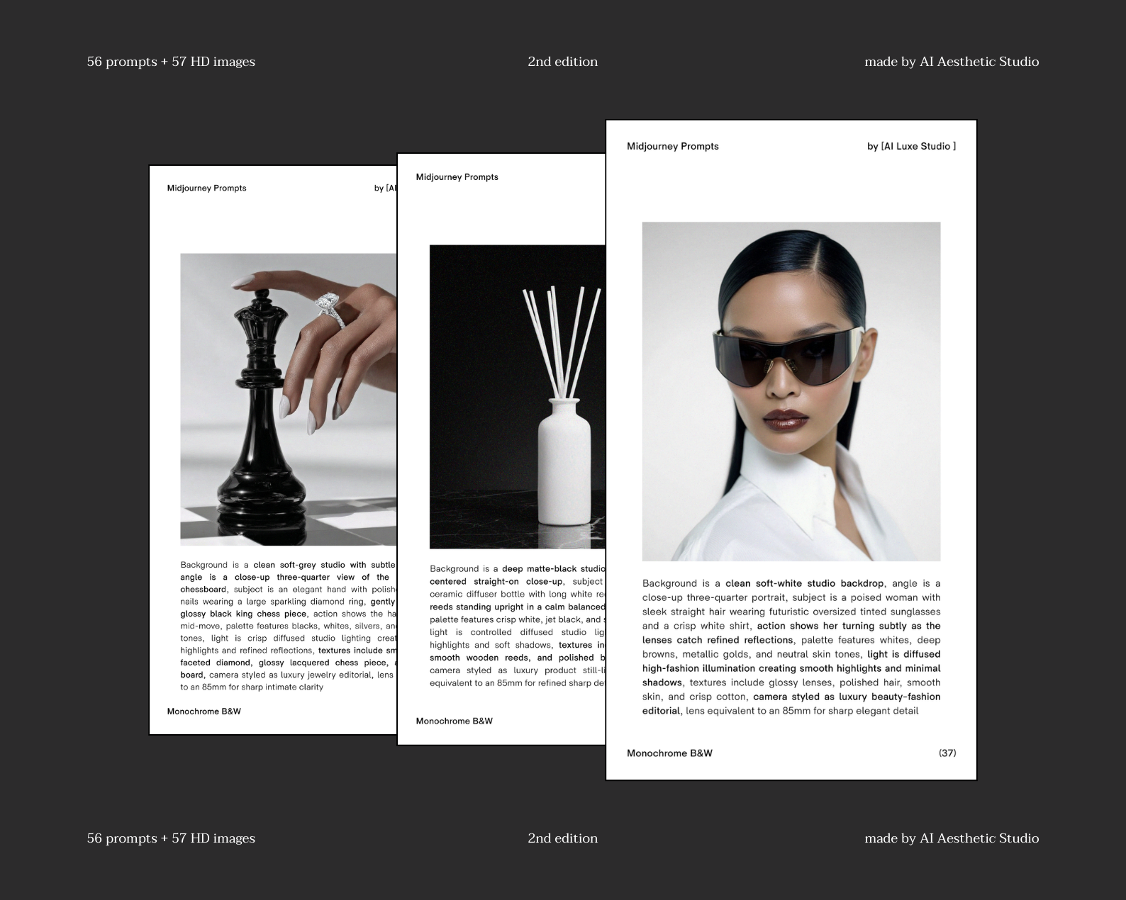 BLACK AND WHITE MIDJOURNEY PROMPT GUIDE