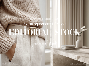 37 AI Aesthetic White Entrepreneur Lifestyle Stock Image Collection