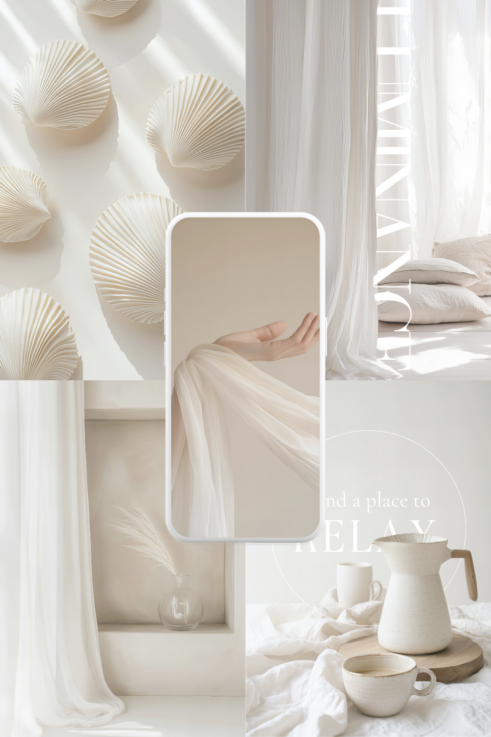 AI AESTHETIC SOFT IVORY LIFESTYLE STOCK IMAGE COLLECTION