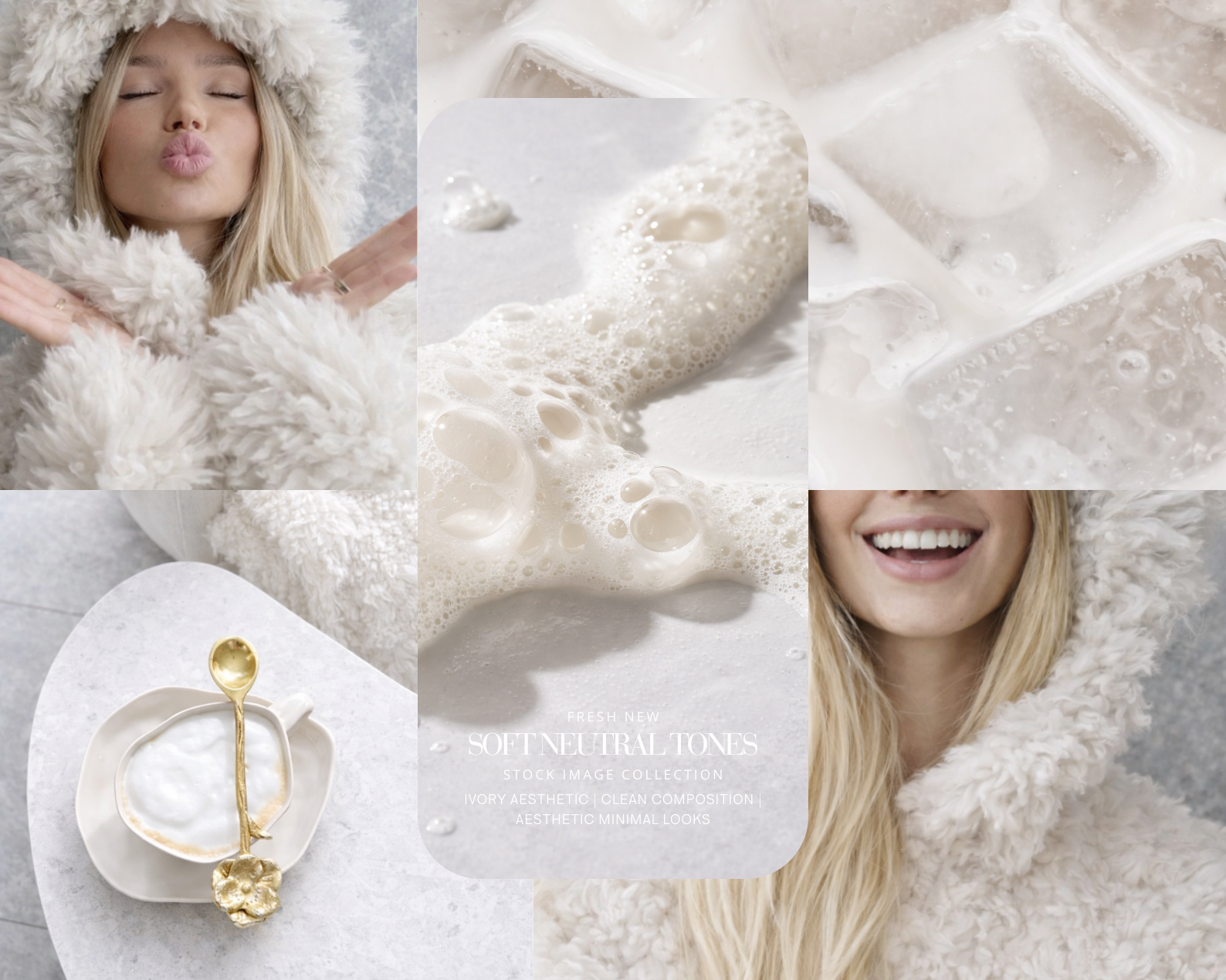 36 AI AESTHETIC SOFT NEUTRAL TONES FEMININE STOCK IMAGE COLLECTION