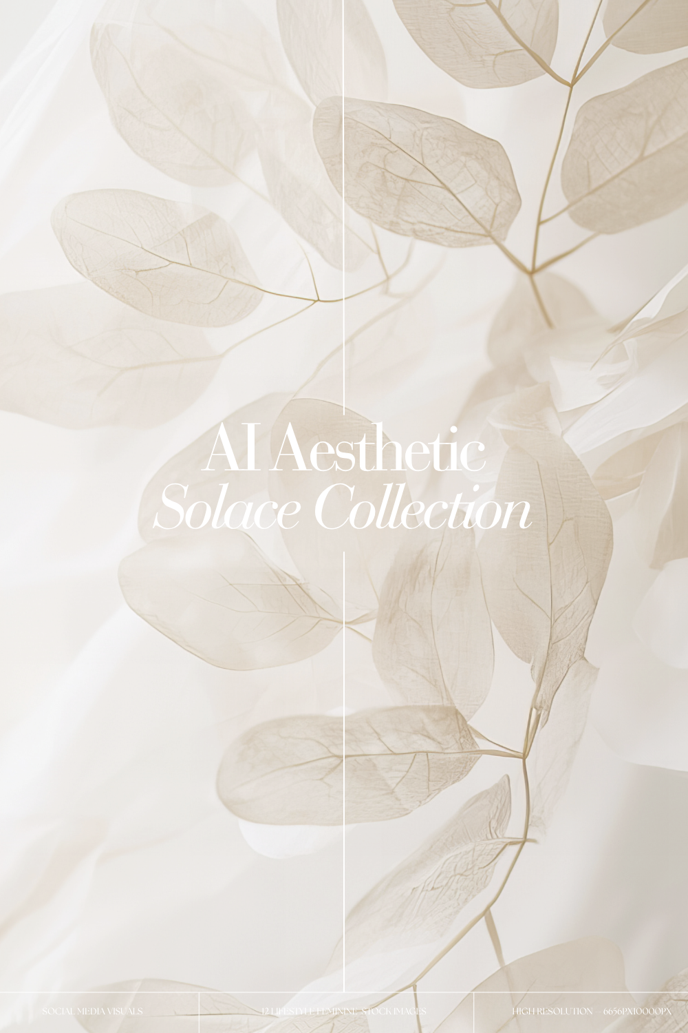AI AESTHETIC SOFT IVORY LIFESTYLE STOCK IMAGE COLLECTION