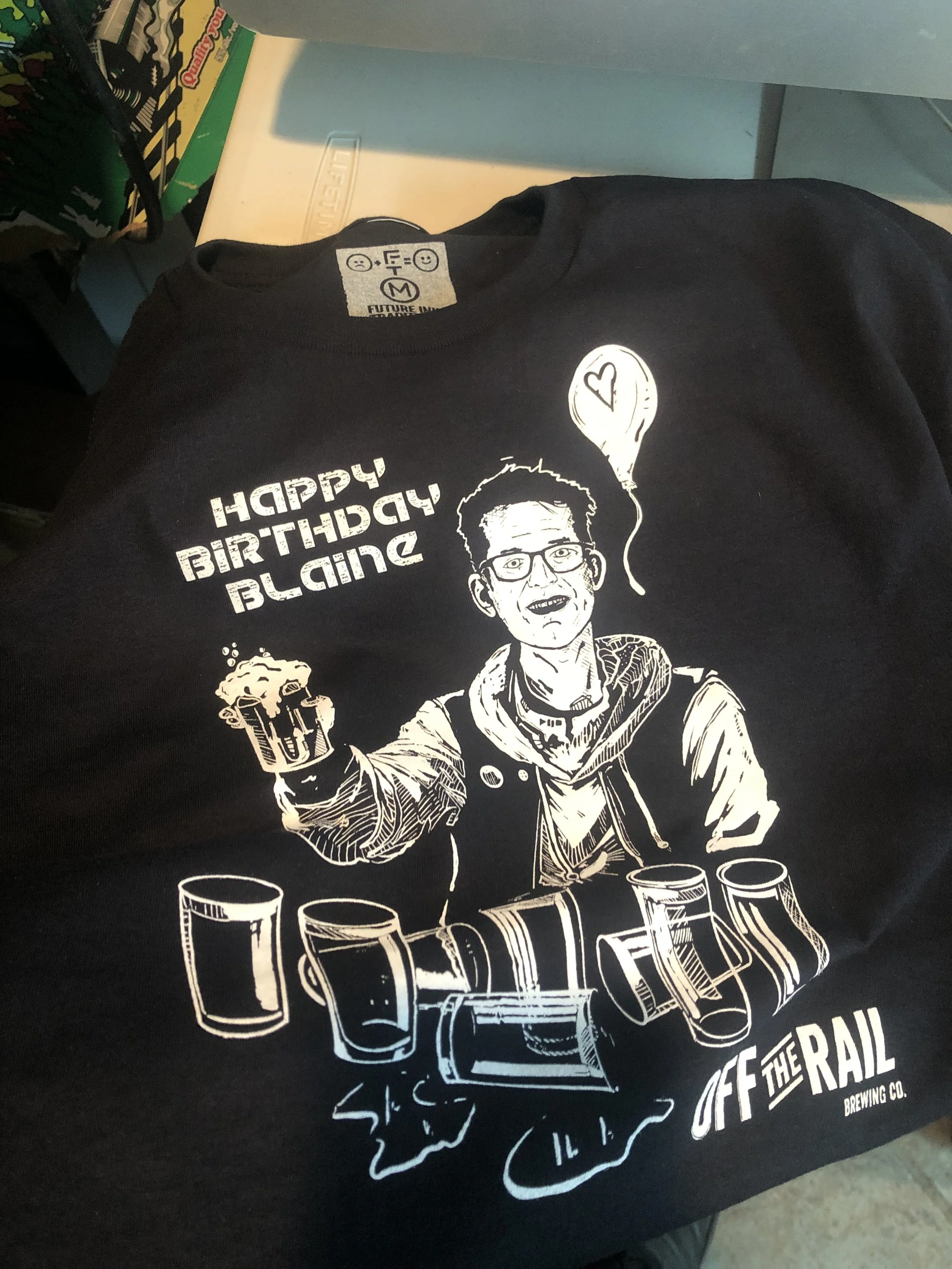 Off the Rail anniversary shirts!