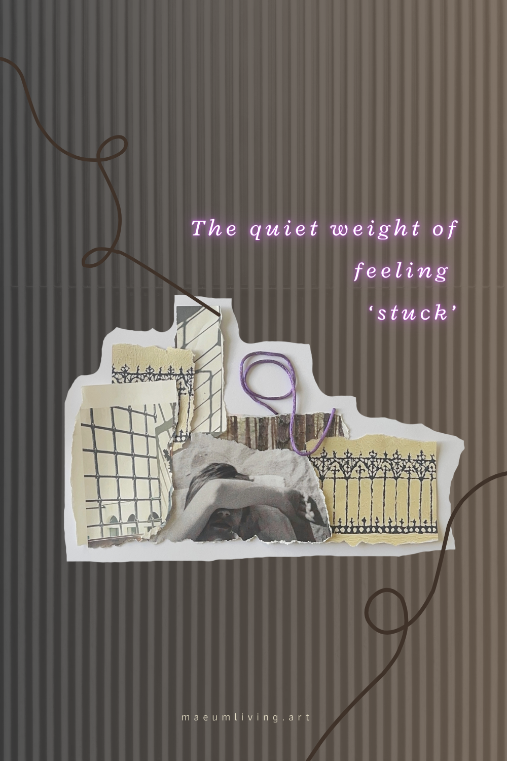 Creative ways to get out of feeling stuck, caged, frustrated and overwhelmed.