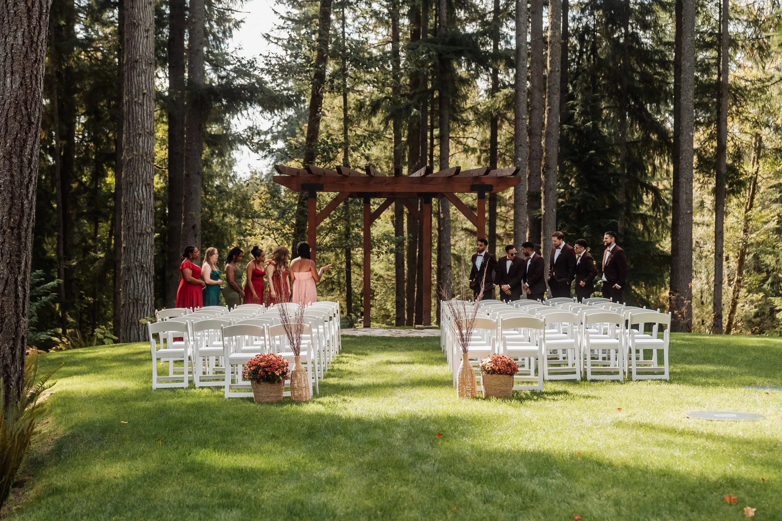 PNW Woodsy Wedding Ceremony