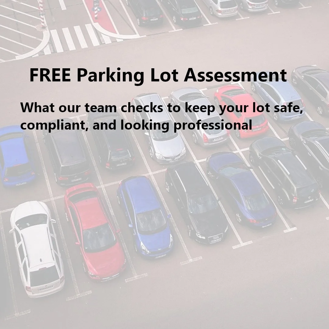 Not sure what your parking lot needs? 
We&rsquo;ll walk it, check it, and give you honest recommendations &mdash; for free.

#ParkingLotAssessment #ParkingLotMaintenance #ParkingLotStriping #FireLaneCompliance #ADACompliance #PavementMaintenance #Pro