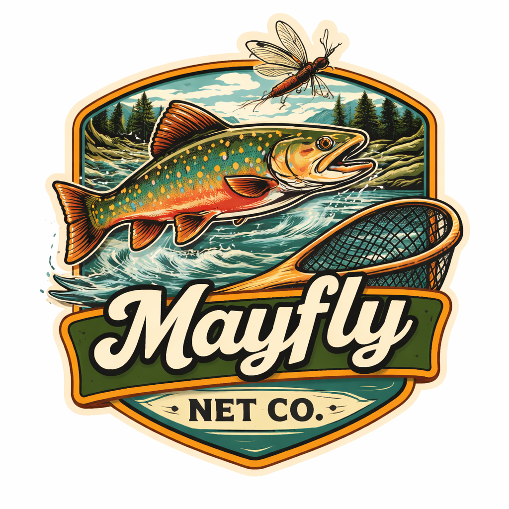 Mayfly brookie sticker