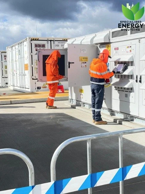🔋 Delivering Safe, Skilled, and Scalable Solutions for Australia's Energy Future ⚡

Our team at Specialised Energy Solutions is hard at work commissioning a Battery Energy Storage System (BESS), helping to support grid stability and accelerate the t