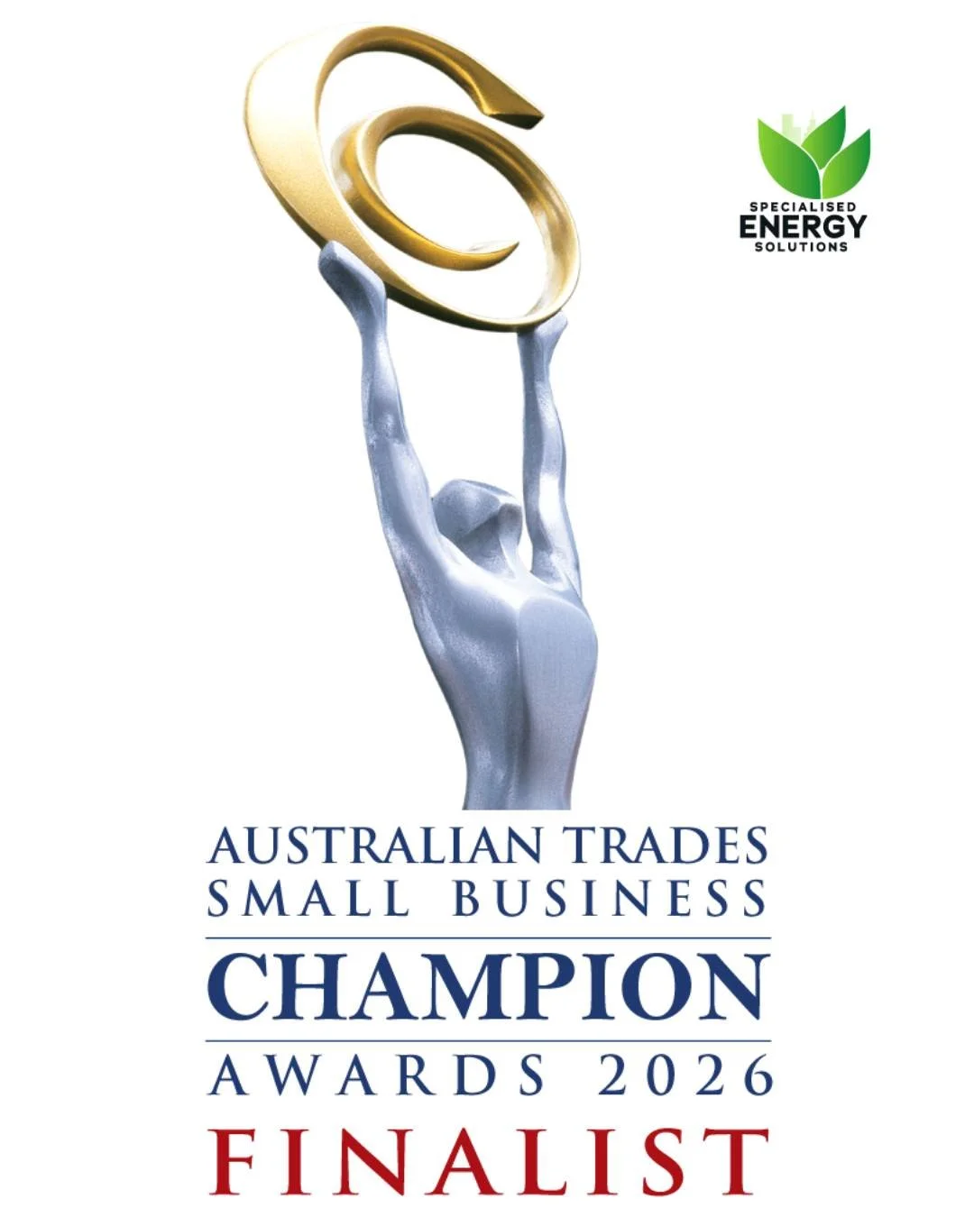 We&rsquo;re excited to share that Specialised Energy Solutions has been named a Finalist in the Australian Trades Small Business Champion Awards 2026 🏆⚡

This recognition reflects more than just business growth, it represents the incredible people b