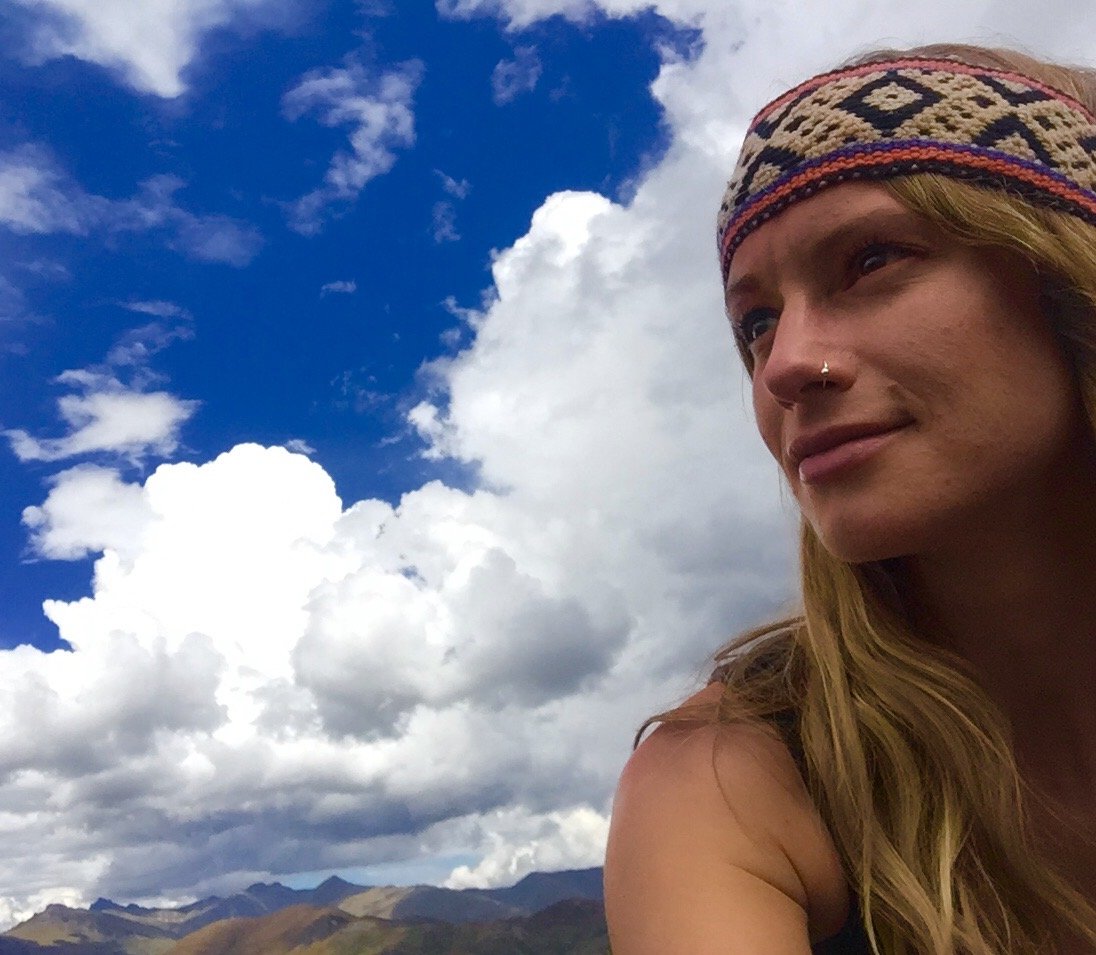 Michelle Wilkie in Peru about a month after her retreat, with clearer skin