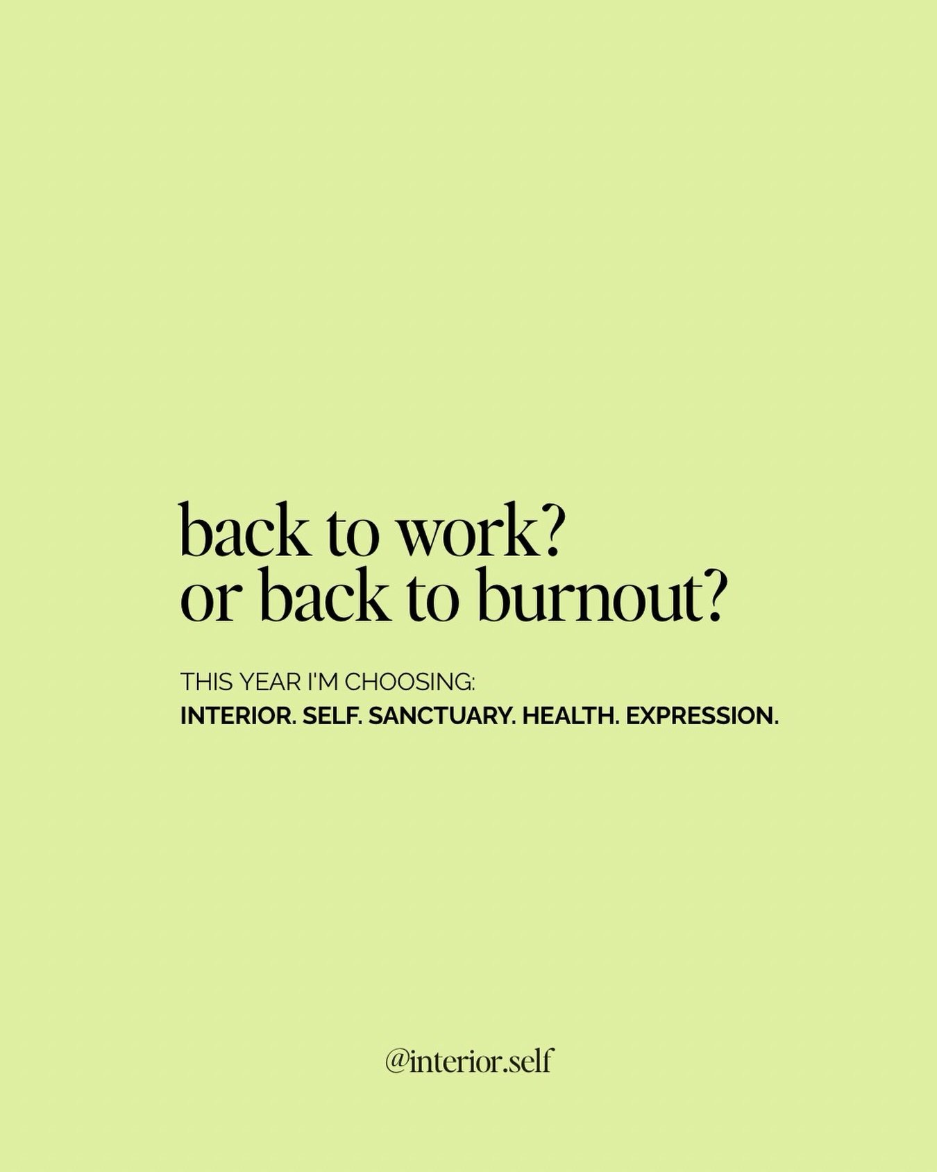 Back to work&hellip; or back to burnout?

The line feels paper thin this time of year.
You&rsquo;re rested enough to begin again,
but not restored enough to sustain the pace you left behind.

So this year, I&rsquo;m designing it differently:

🏡 INTE