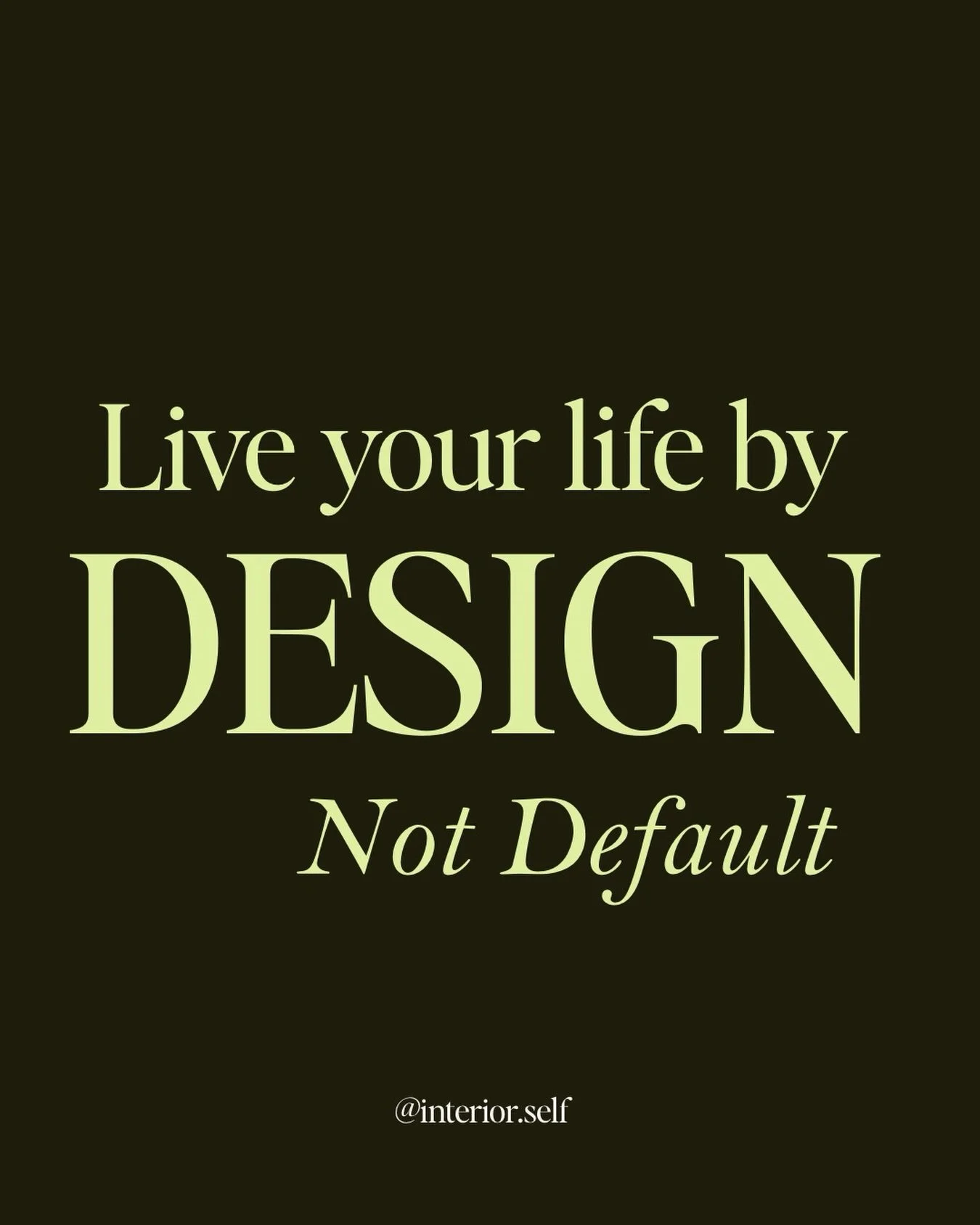 Somewhere along the way, many of us stopped consciously designing our lives and started reacting to them.

We say yes when we mean no.
We put ourselves last.
We follow expectations instead of asking what we actually want.

Before we know it, we&rsquo
