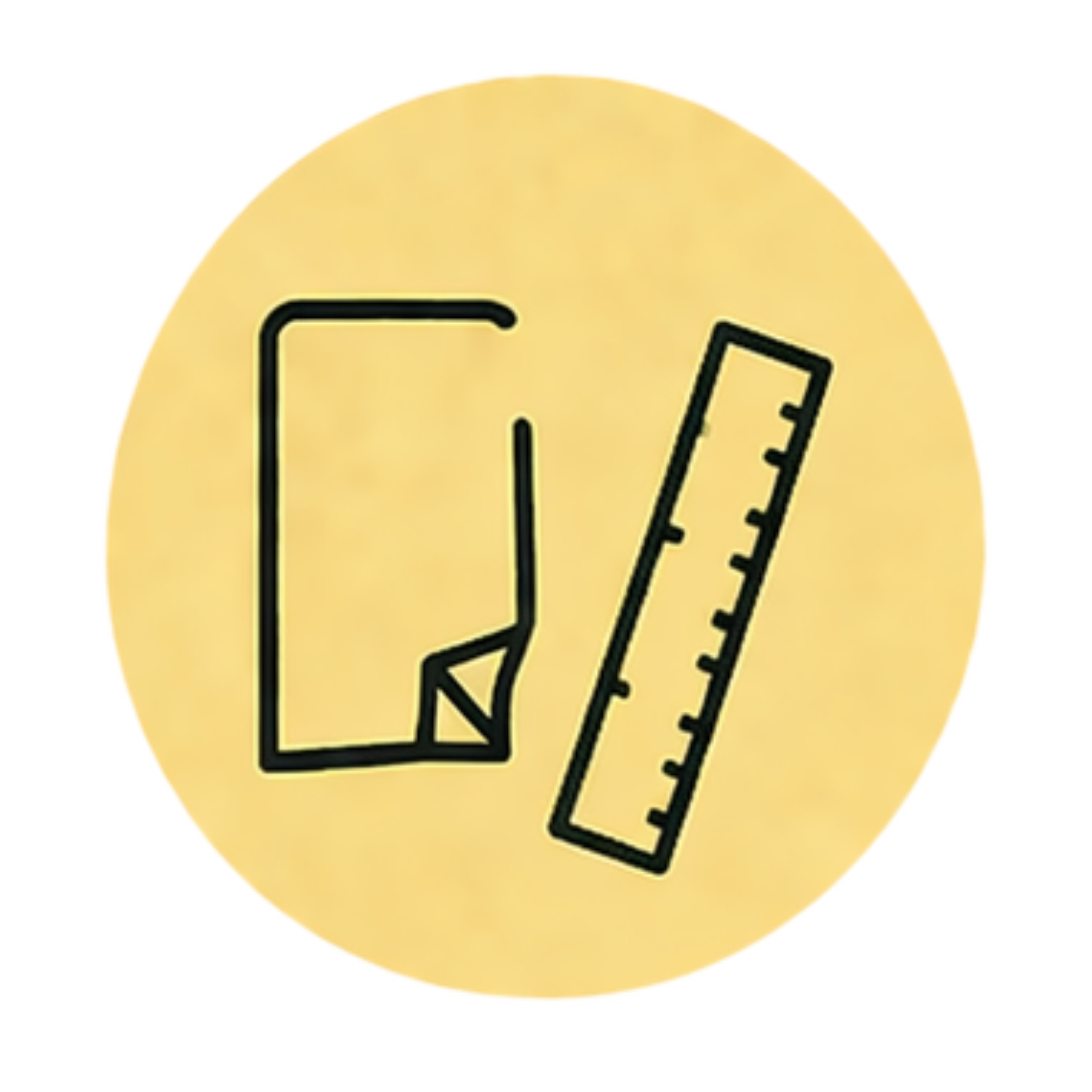 Icon of a person sitting at a desk using a laptop with a speech bubble above them.