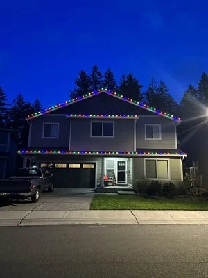christmas light installation