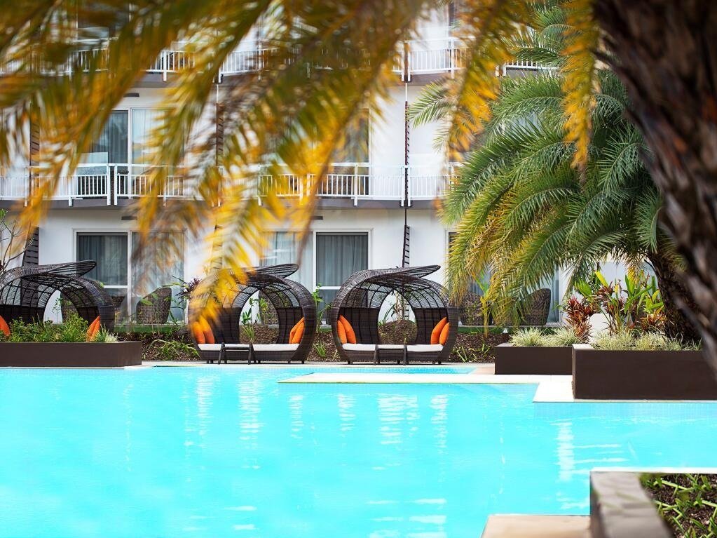 Crown Beach Pool and sun loungers