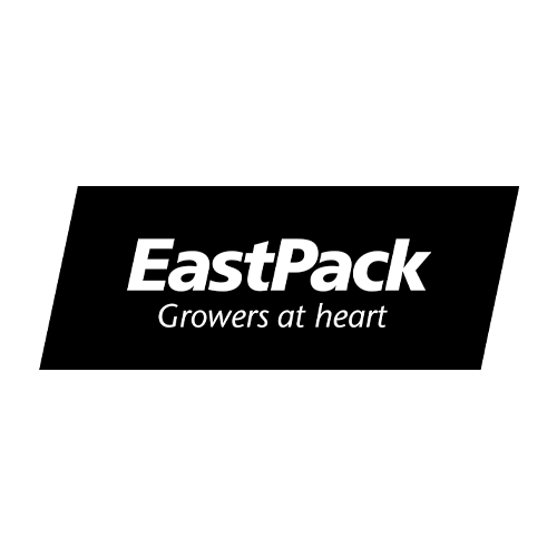 EastPack logo with the slogan 'Growers at heart' in black and white.