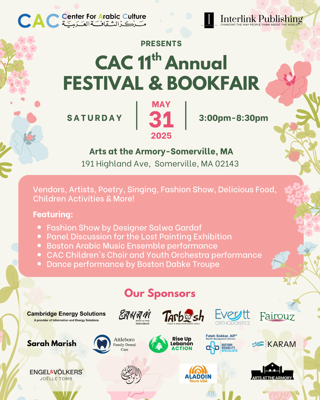 CAC 11th Annual. Festival & Bookfair