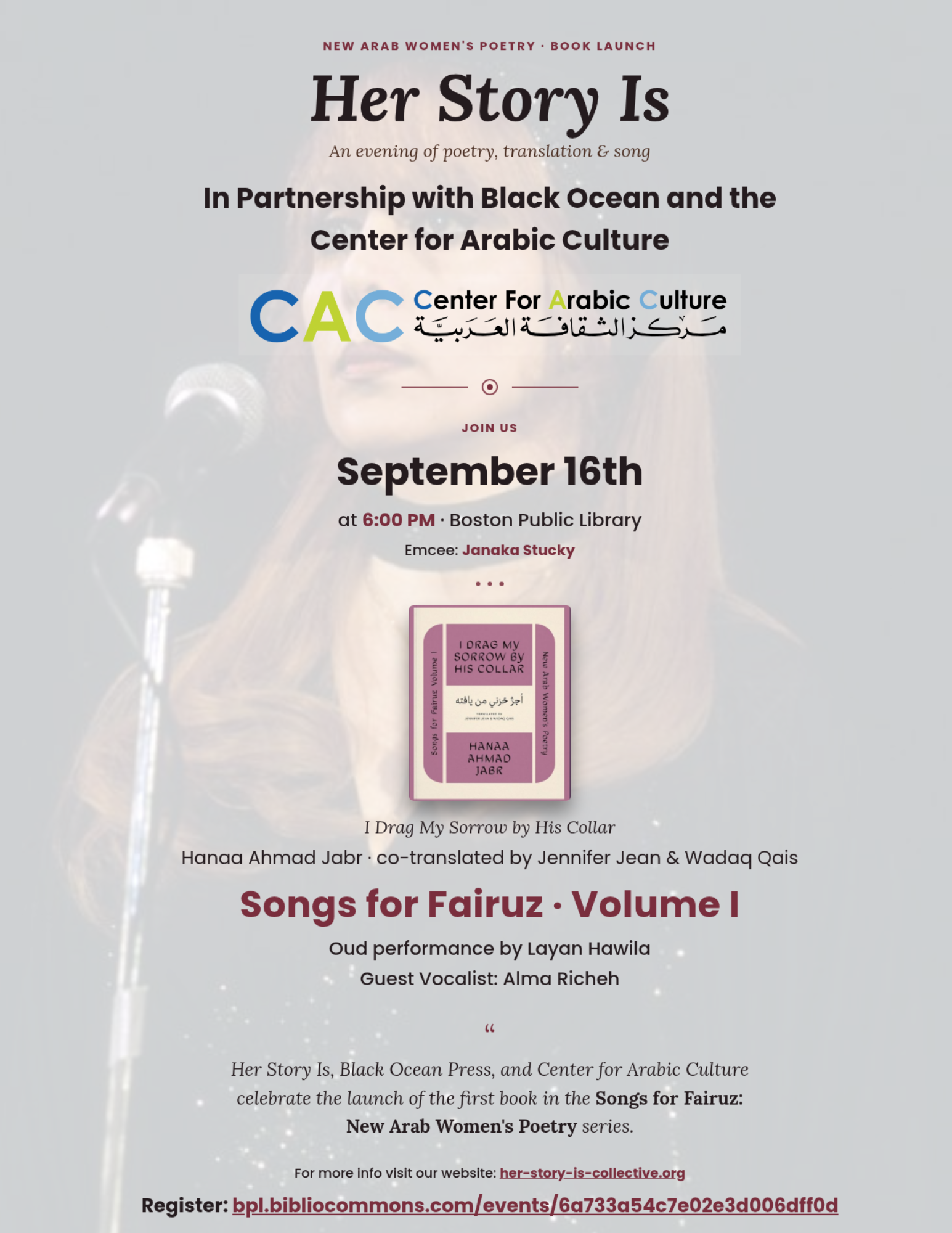 Songs for Fairuz - Poetry Book Launch