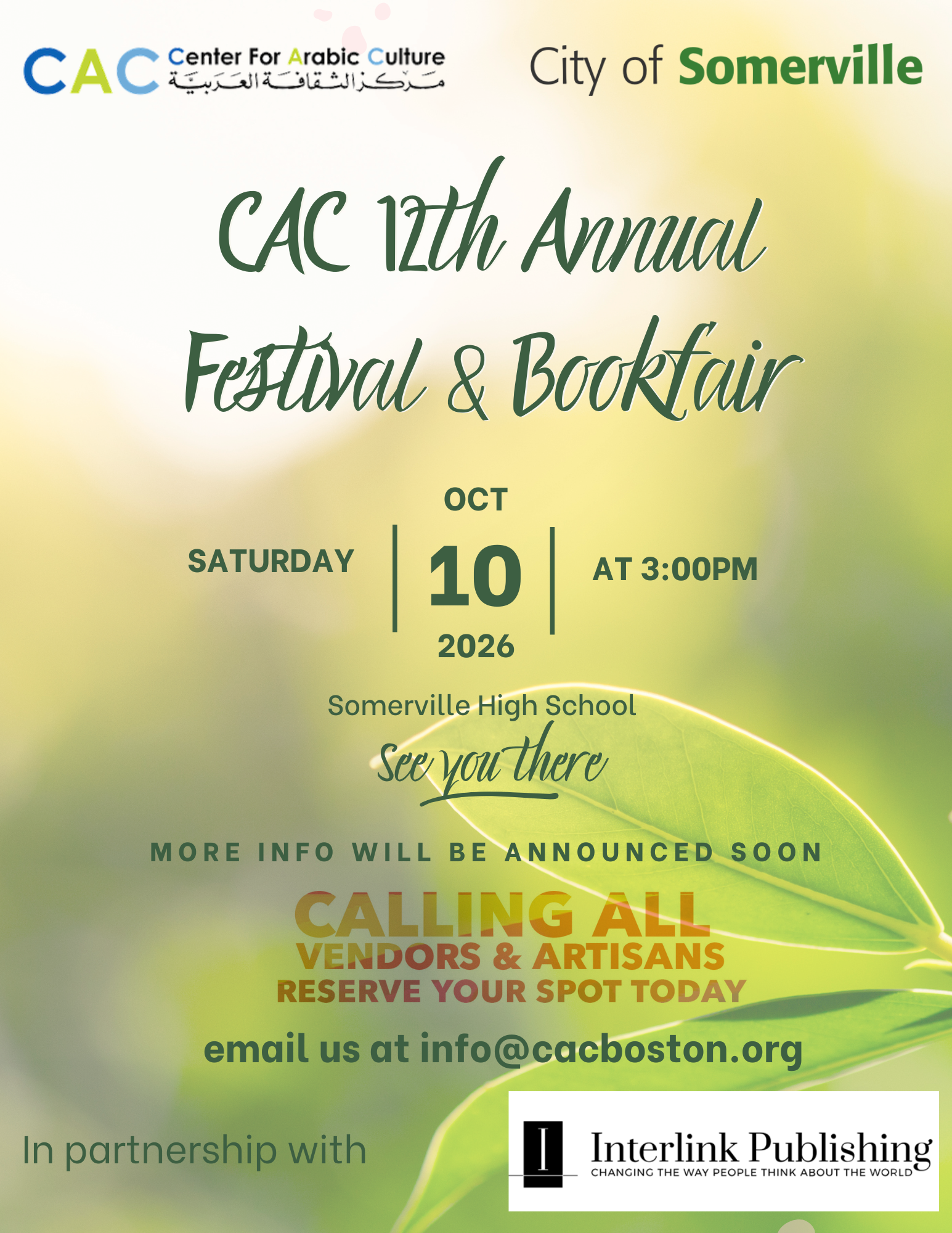 CAC 12th Annual Festival &amp; Bookfair