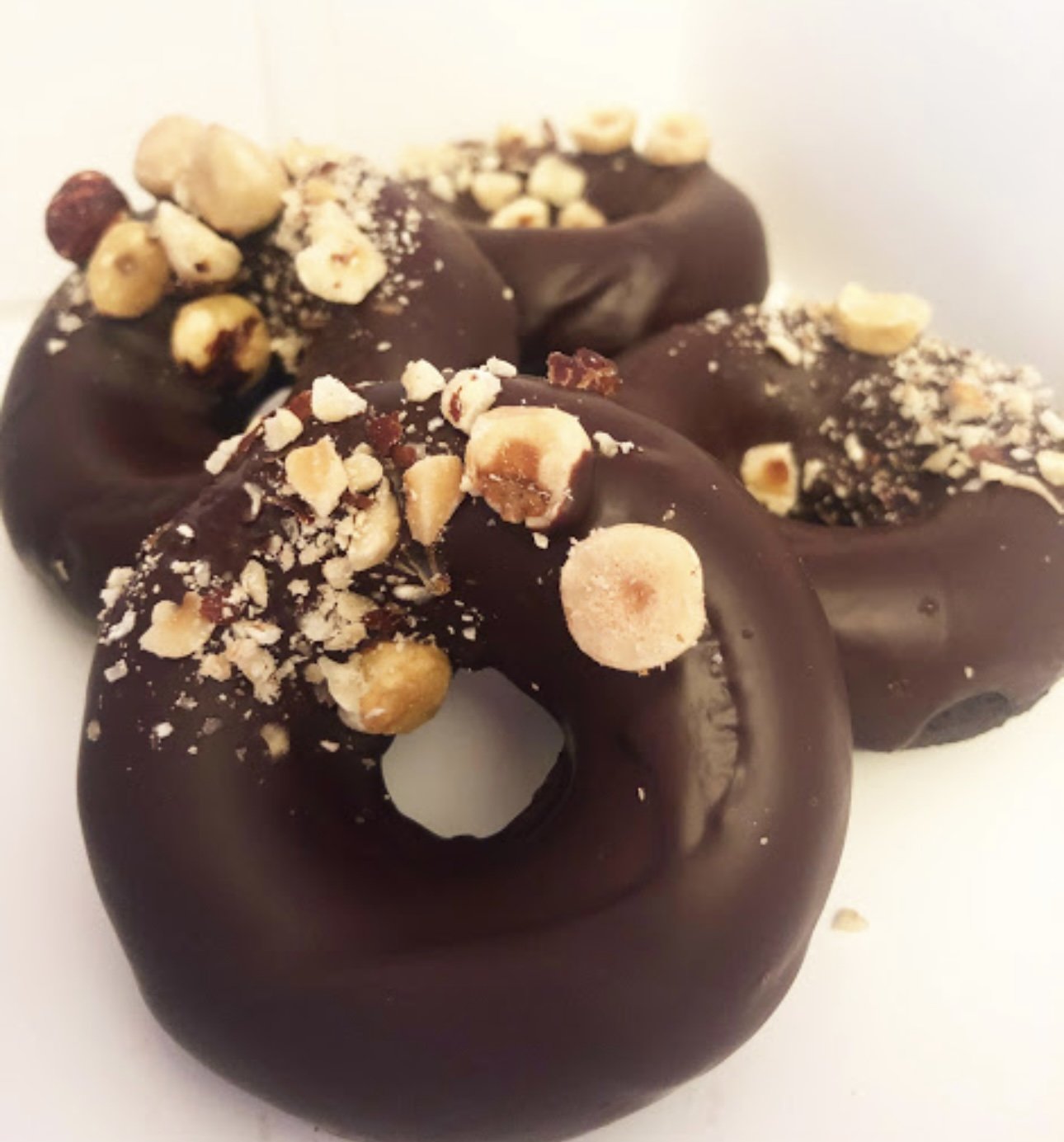 Chocolate Hazelnut Donuts- Half a Dozen
