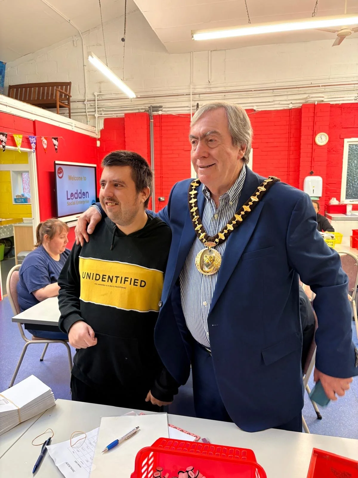 Lovely visit from the mayor