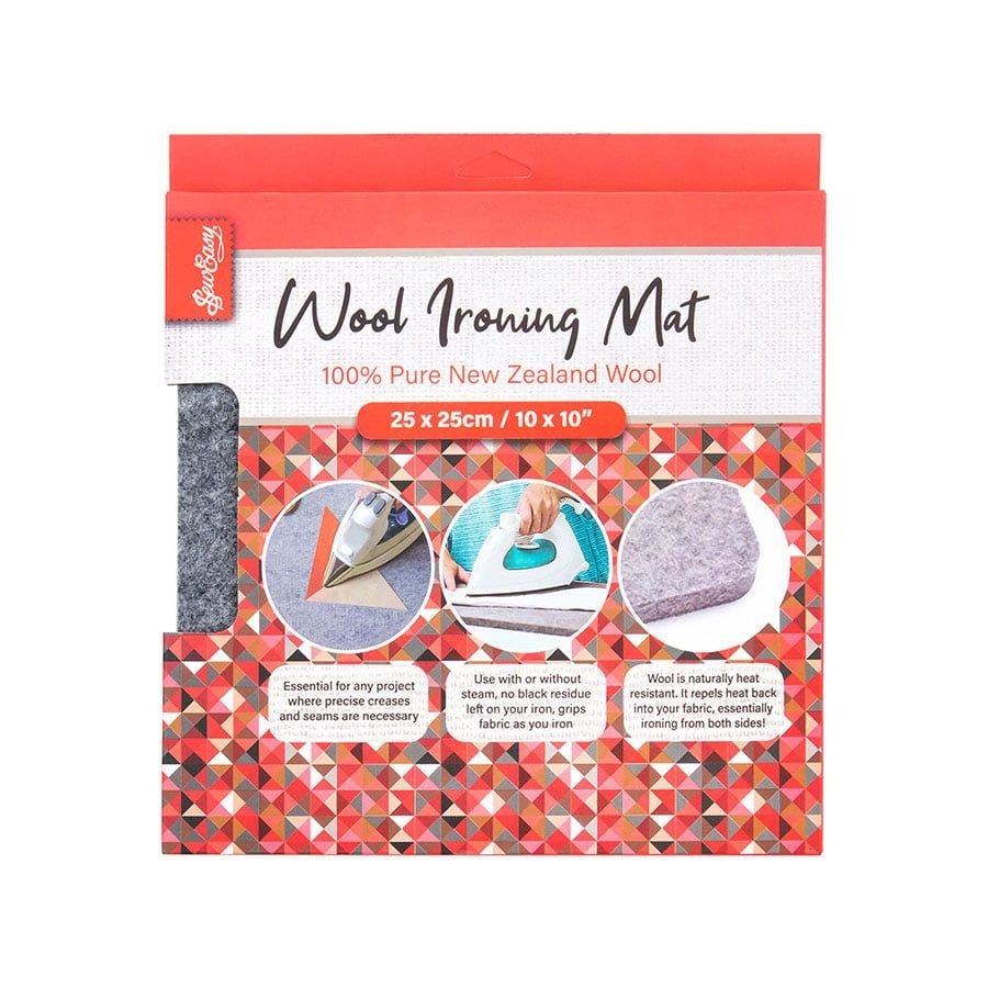 SEW EASY WOOL IRONING MAT 10 X 10 inches 100% NZ WOOL